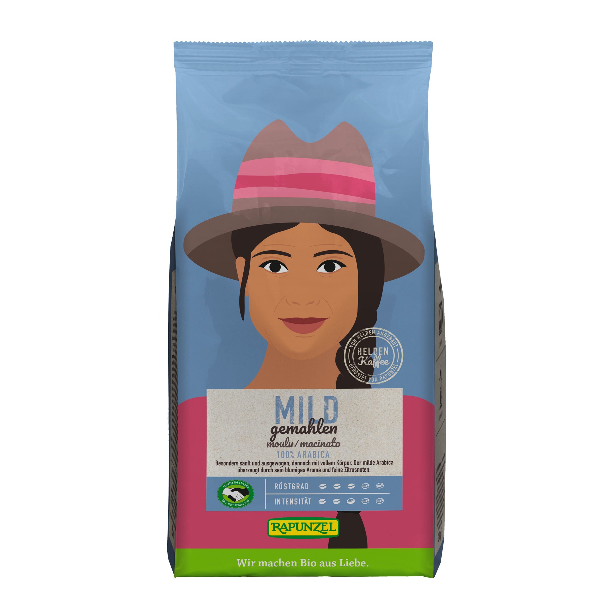 Káva mletá Gusto Café Mild 250 g BIO   RAPUNZEL Káva mletá Gusto Café Mild 250 g BIO   RAPUNZEL