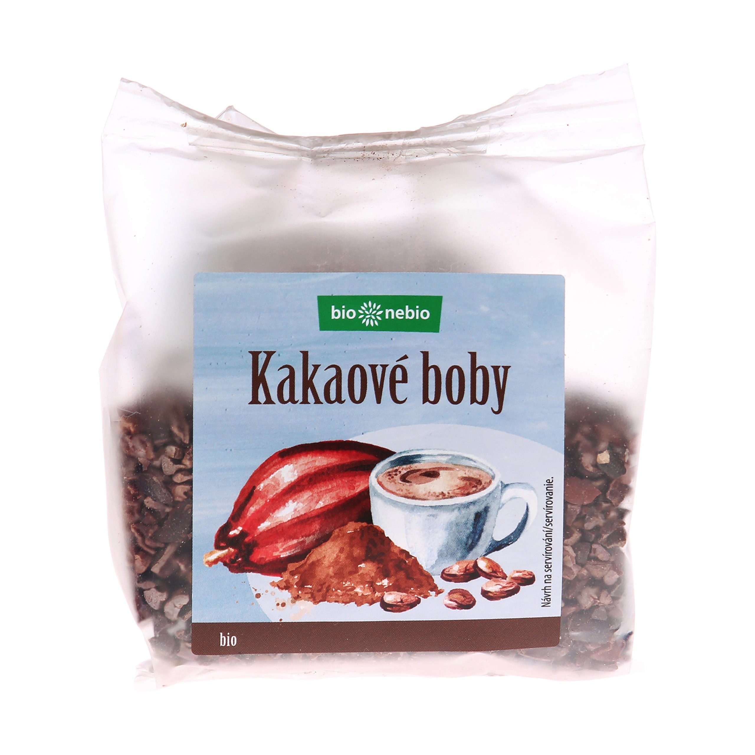 Boby kakaové drcené 100 g BIO   BIO NEBIO Boby kakaové drcené 100 g BIO   BIO NEBIO