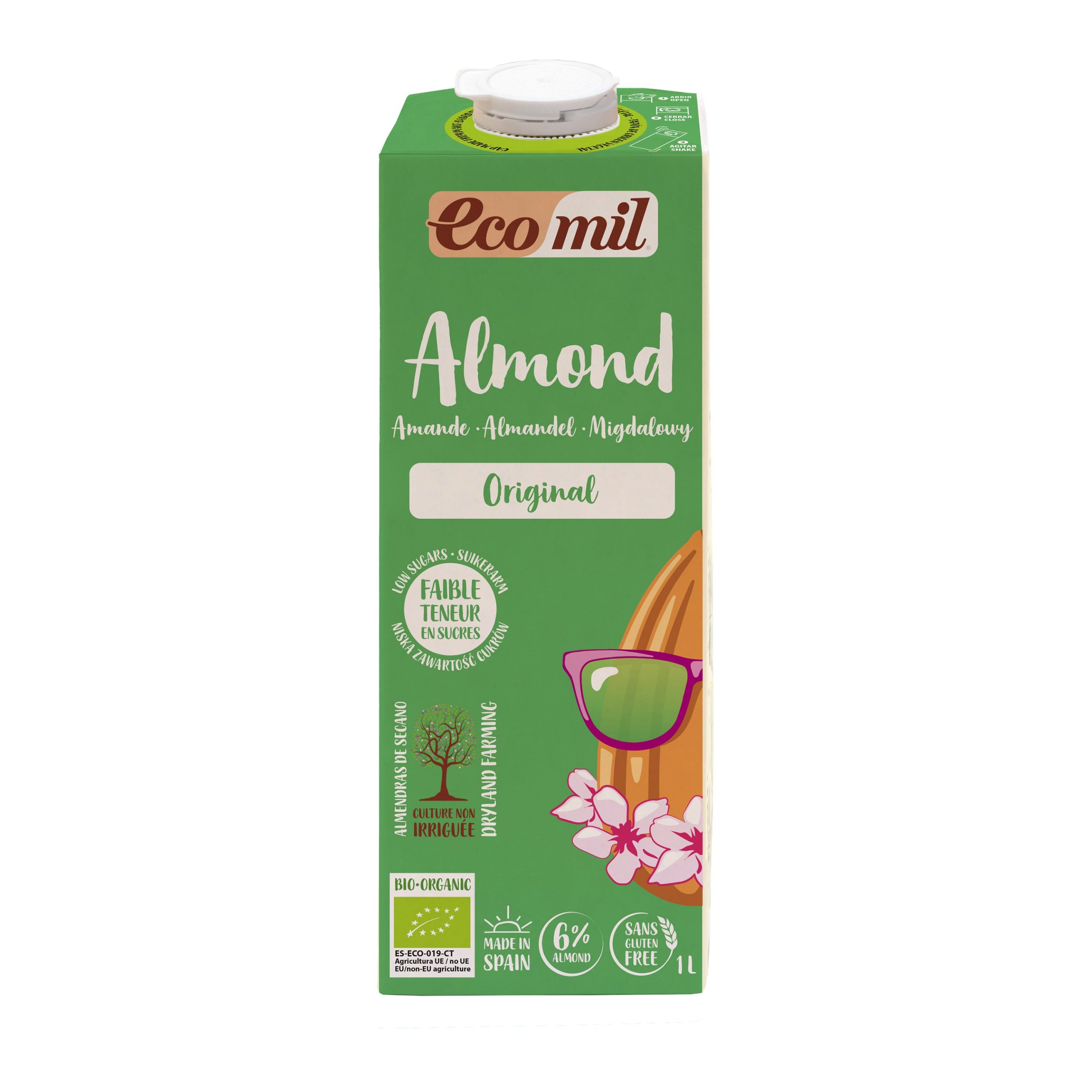 Nápoj ze sladkých mandlí 1 l BIO ECOMIL Nápoj ze sladkých mandlí 1 l BIO ECOMIL