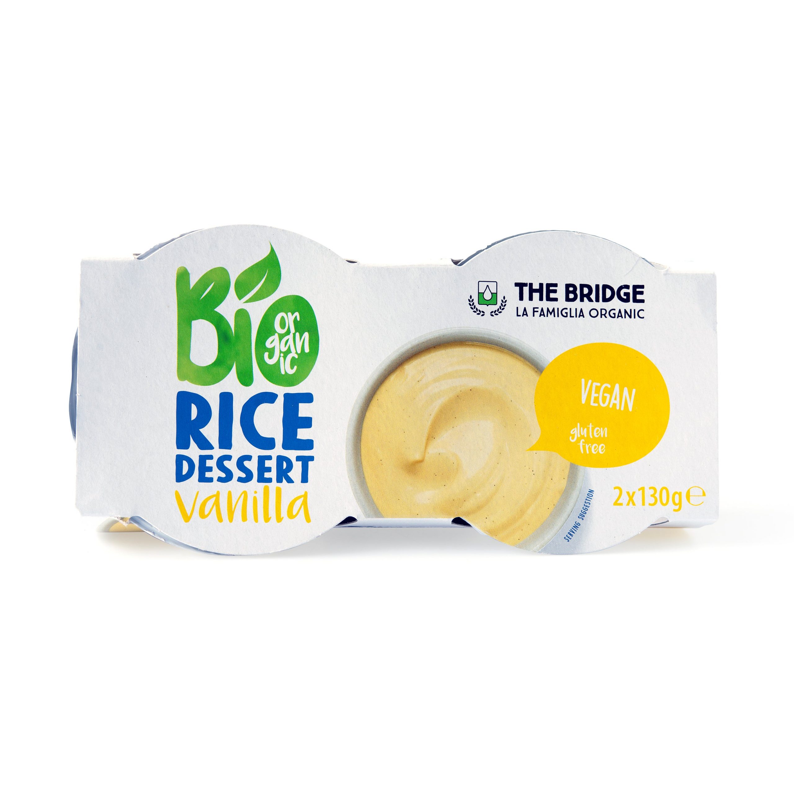 Dezert rýžový vanilka 2×130 g BIO THE BRIDGE Dezert rýžový vanilka 2x130 g BIO THE BRIDGE