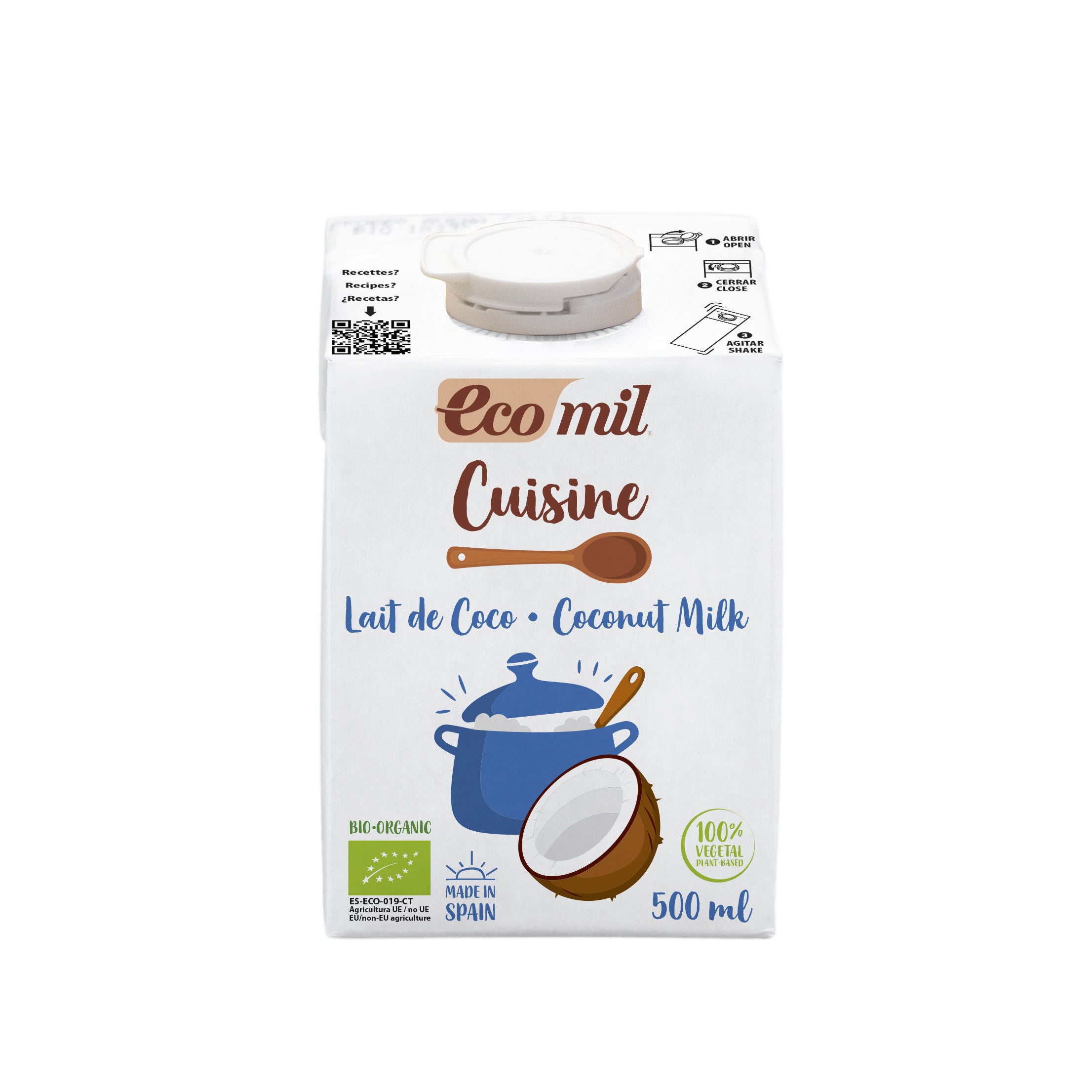 Krém kokosový na vaření 500 ml BIO ECOMIL Krém kokosový na vaření 500 ml BIO ECOMIL