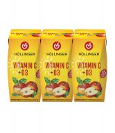 Nektar jablko s obsahem vitaminu C a D3 3x200 ml HOLLINGER
