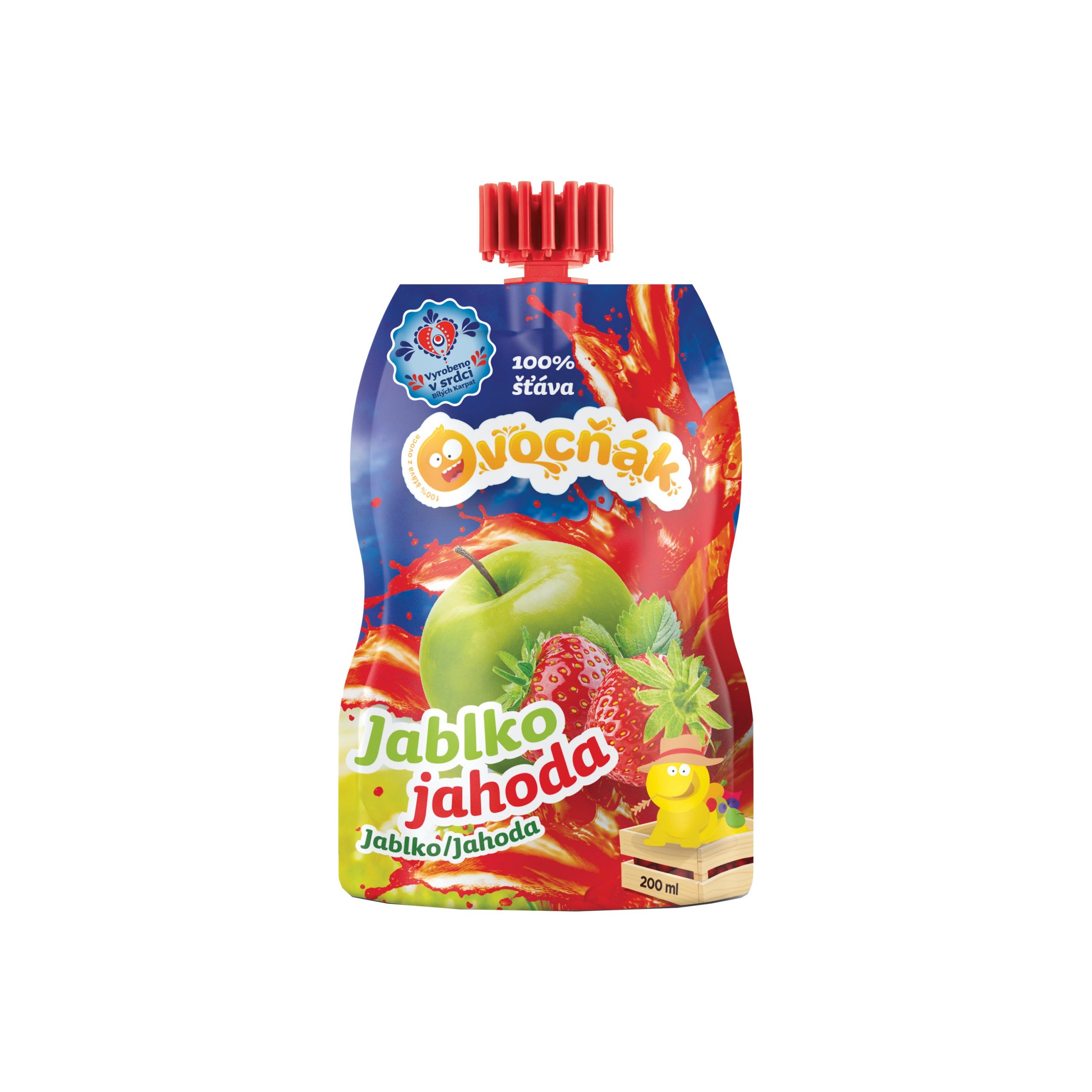 Mošt ovocný jablko-jahoda 200 ml   OVOCŇÁK Mošt ovocný jablko-jahoda 200 ml   OVOCŇÁK