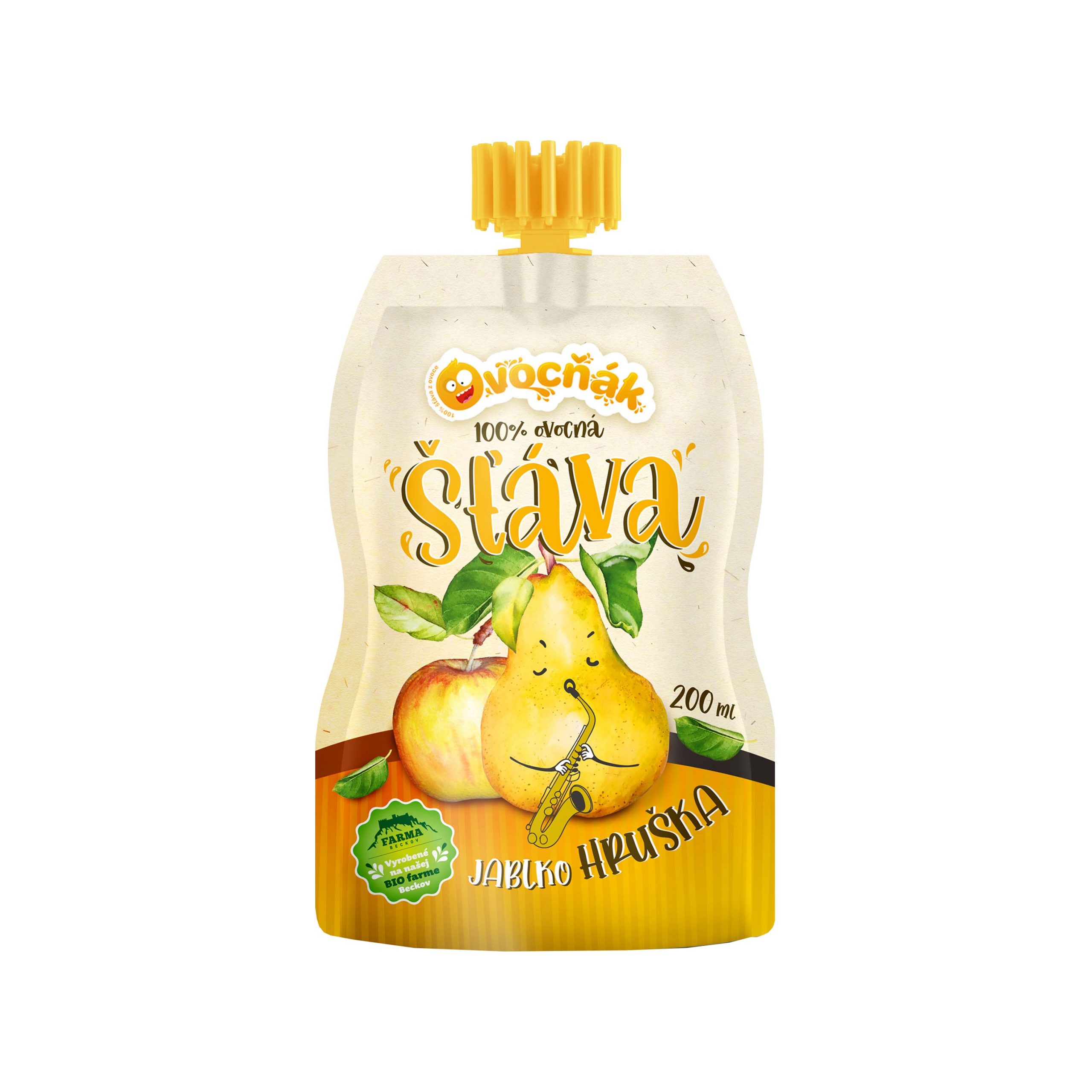 Mošt ovocný jablko-hruška 200 ml   OVOCŇÁK Mošt ovocný jablko-hruška 200 ml   OVOCŇÁK