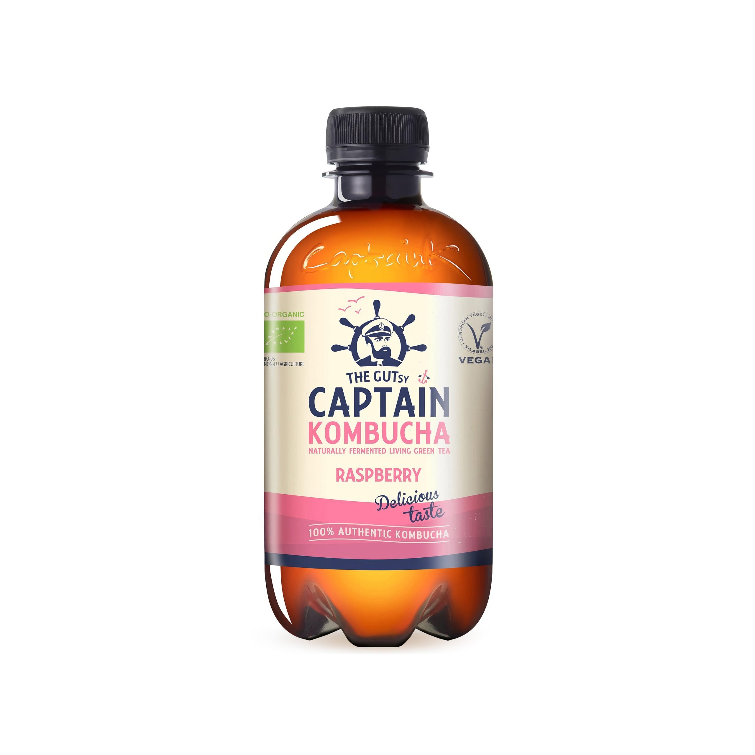 Captain kombucha malina 400 ml BIO THE GUTSY Captain kombucha malina 400 ml BIO THE GUTSY