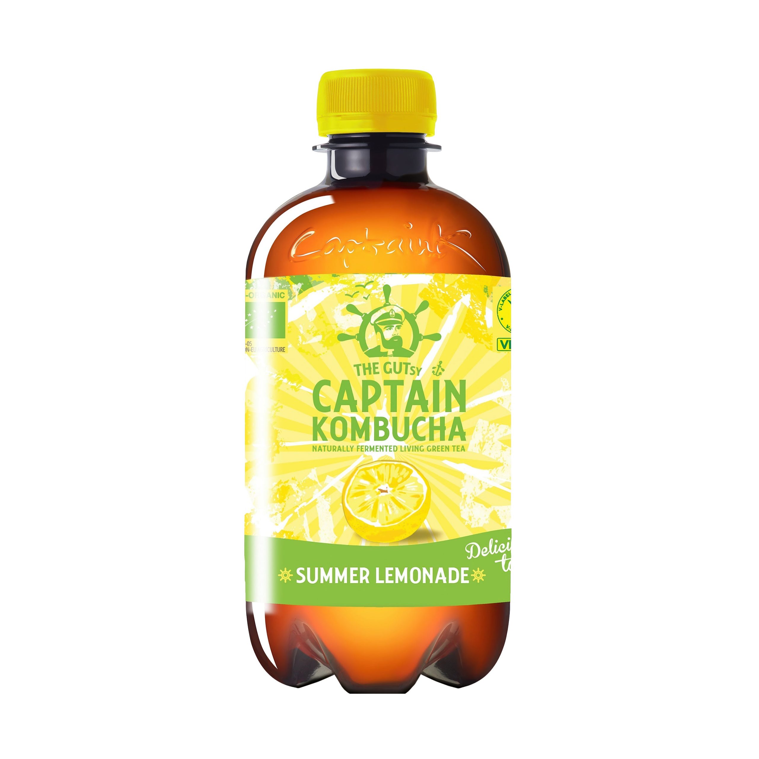 Captain kombucha lemonade 400 ml BIO THE GUTSY Captain kombucha lemonade 400 ml BIO THE GUTSY