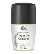 Urtekram Krémový deodorant roll-on s kokosem BIO (50 ml) - se sladkou kokosovou vůní