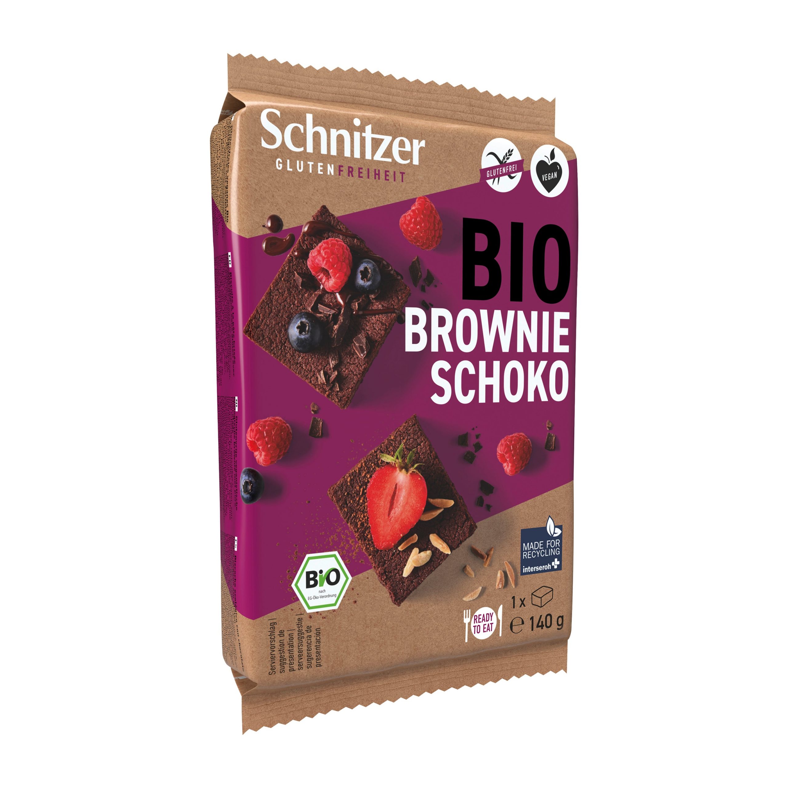 Brownie čokoládové bezlepkové 140 g BIO SCHNITZER Brownie čokoládové bezlepkové 140 g BIO SCHNITZER