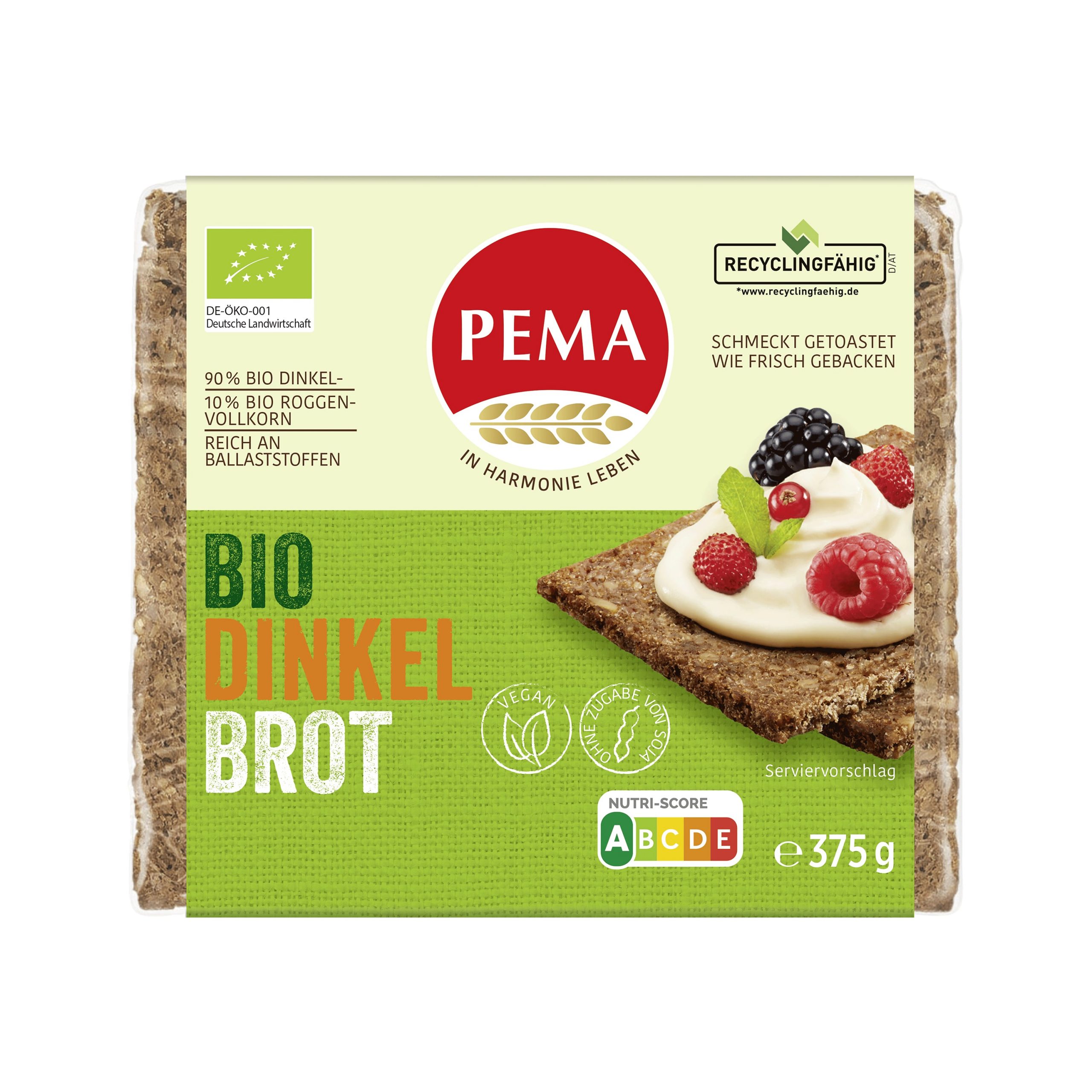 Chléb špaldový 375 g BIO PEMA Chléb špaldový 375 g BIO PEMA