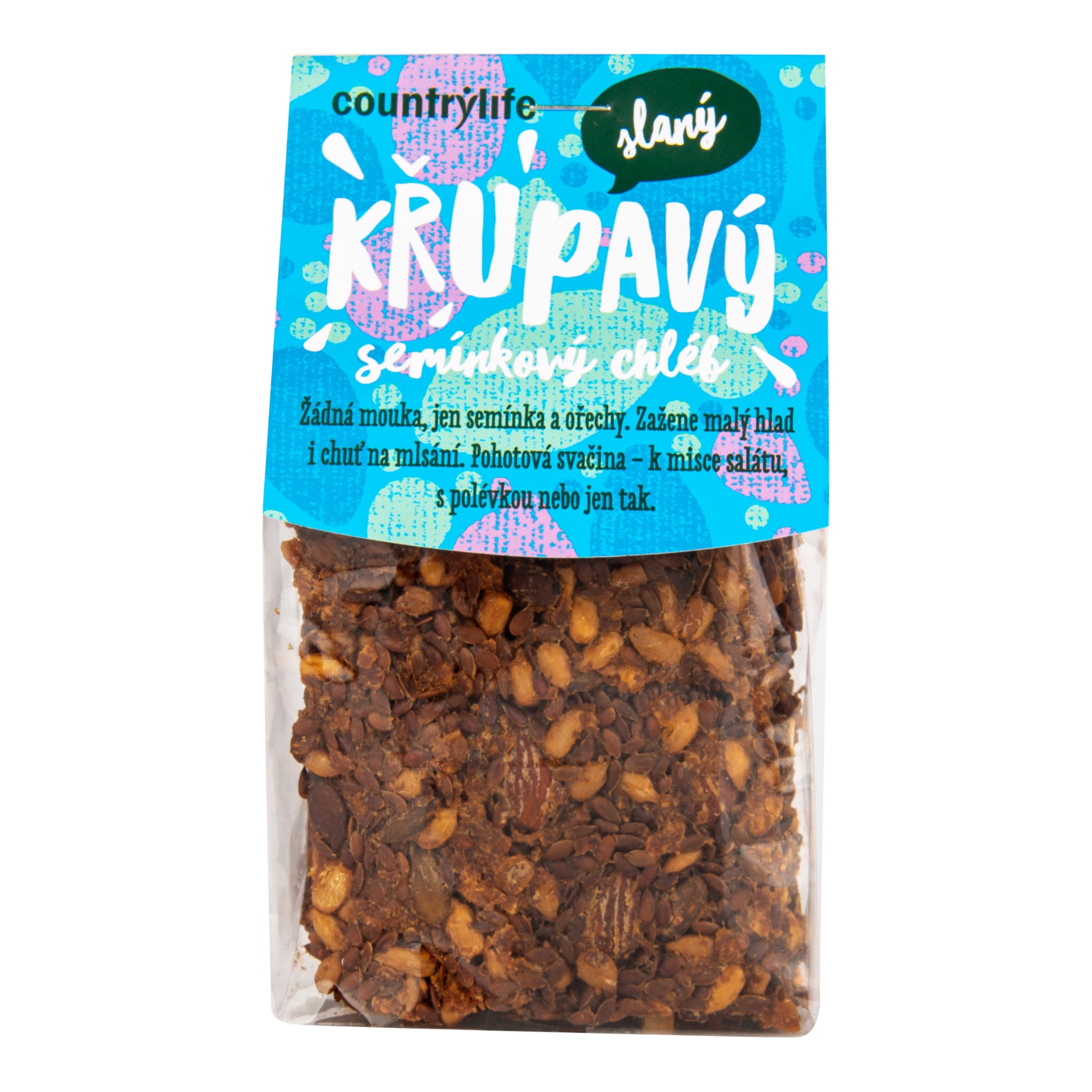 Chléb semínkový křupavý slaný 150 g COUNTRY LIFE Chléb semínkový křupavý slaný 150 g COUNTRY LIFE