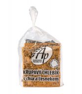 Chléb křupavý s chia a česnekem 200 g   ALRICHOVO PEKAŘSTVÍ