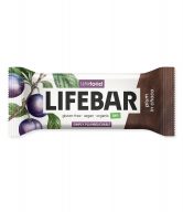 Tyčinka Lifebar švestka v čokoládě RAW 40 g BIO   LIFEFOOD