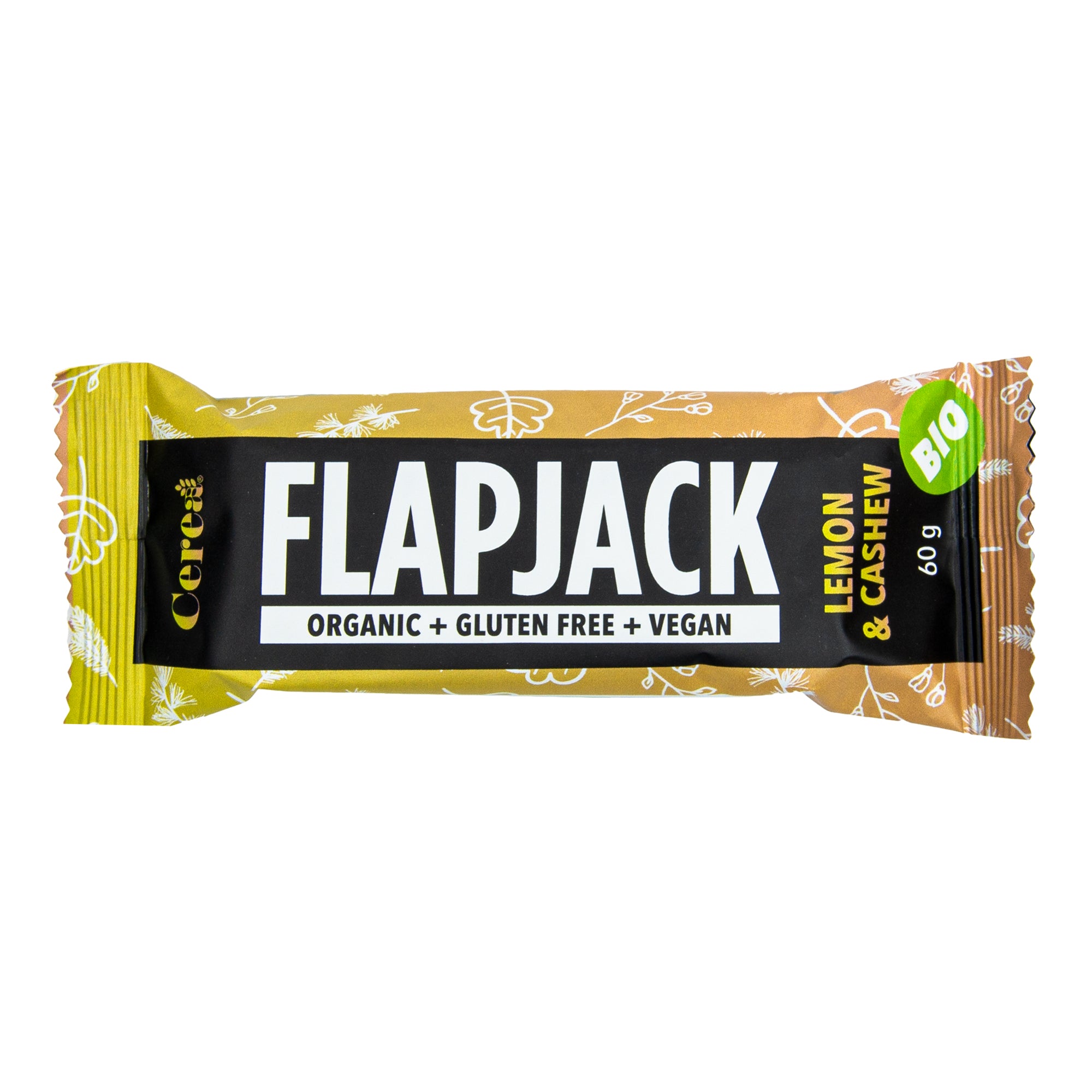 Flapjack bezlepkový kešu a citrón 60 g BIO CEREA Flapjack bezlepkový kešu a citrón 60 g BIO CEREA