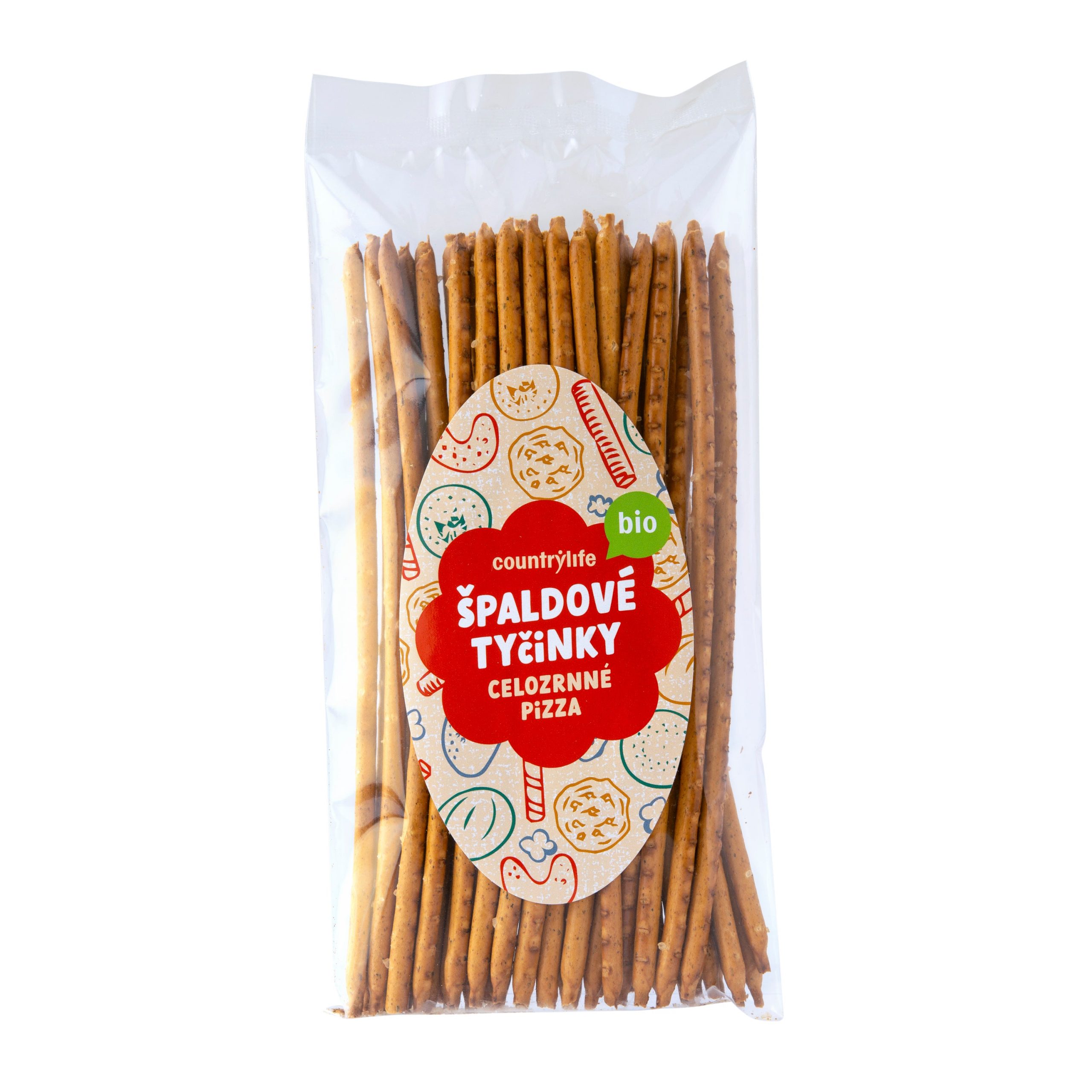 Tyčinky špaldové celozrnné pizza 100 g BIO COUNTRY LIFE Tyčinky špaldové celozrnné pizza 100 g BIO COUNTRY LIFE