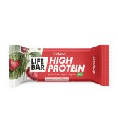 Tyčinka Lifebar proteinová s jahodami 40 g BIO   LIFEFOOD