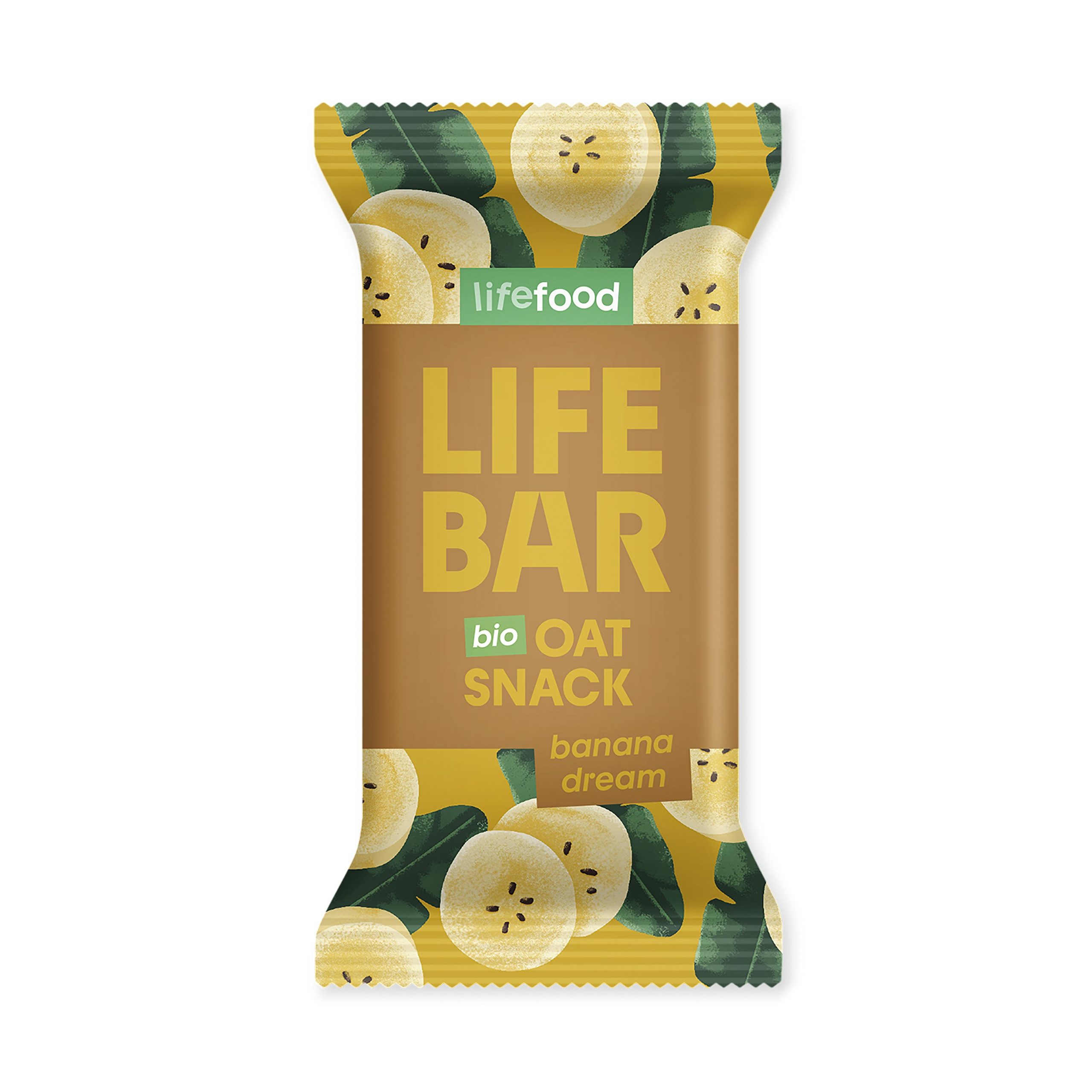 Tyčinka Lifebar Oat snack banánový 40 g BIO LIFEFOOD Tyčinka Lifebar Oat snack banánový 40 g BIO LIFEFOOD