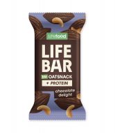 Tyčinka Lifebar Oat Snack proteinová čokoládová 40 g BIO LIFEFOOD