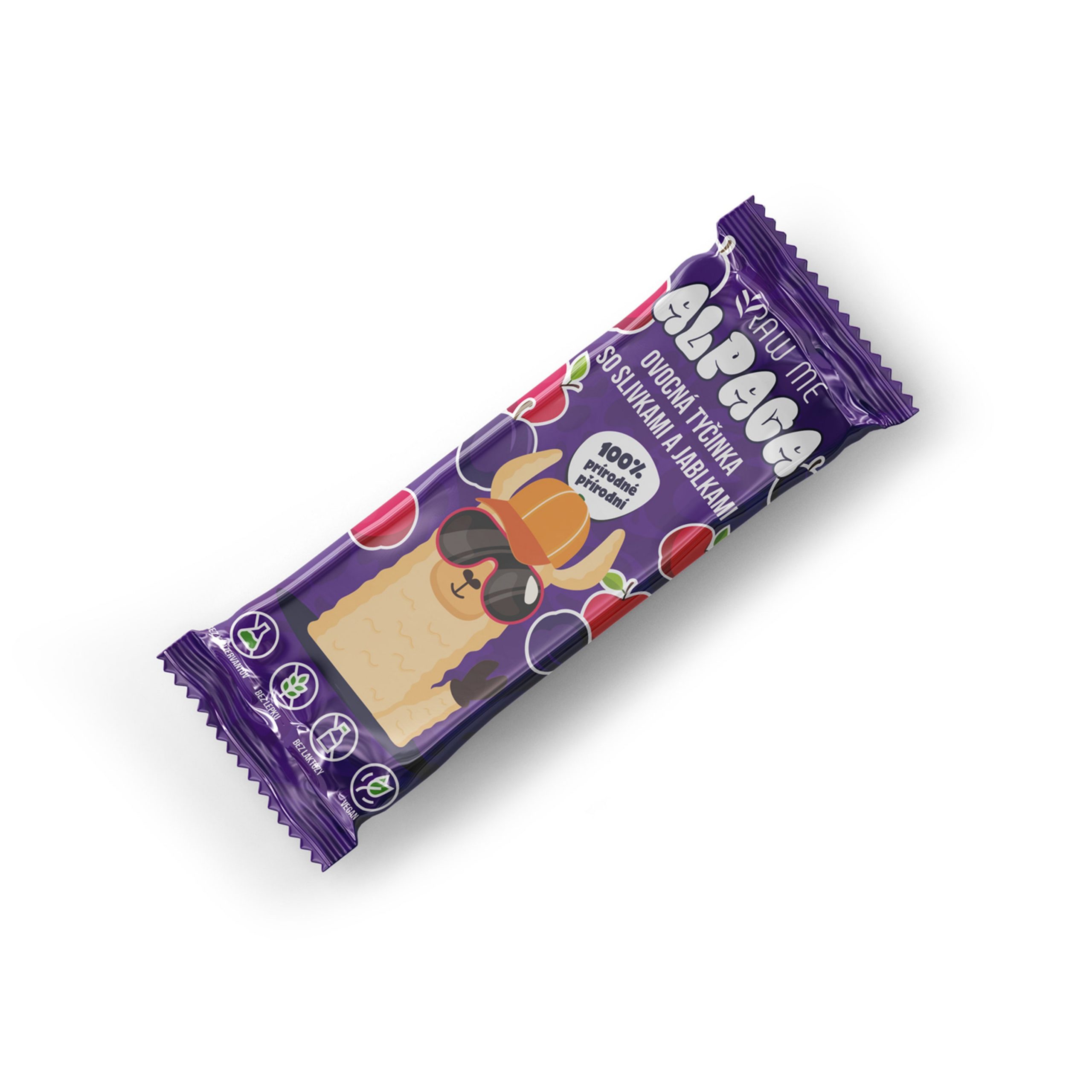 Raw Me Tyčinka ovocná švestky a jablka (25 g) Raw Me Tyčinka ovocná švestky a jablka (25 g)