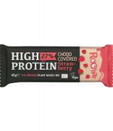 Tyčinka proteinová jahodová v růžové polevě veganská 40 g BIO ROO´BAR