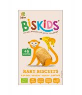BISkids Sušenky celozrnné s banánem dětské 6M+ BIO (120 g) - bez přidaného cukru