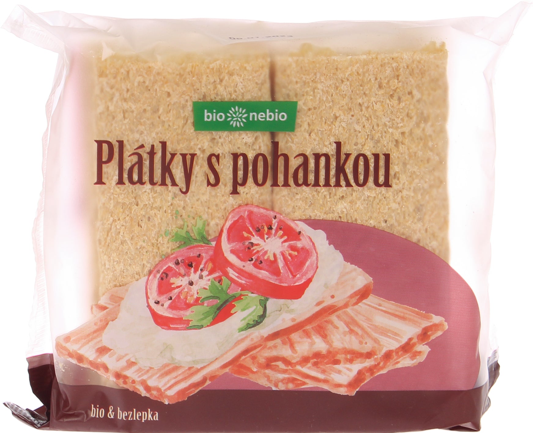 Plátky křupavé s pohankou 100 g BIO   BIO NEBIO Plátky křupavé s pohankou 100 g BIO   BIO NEBIO