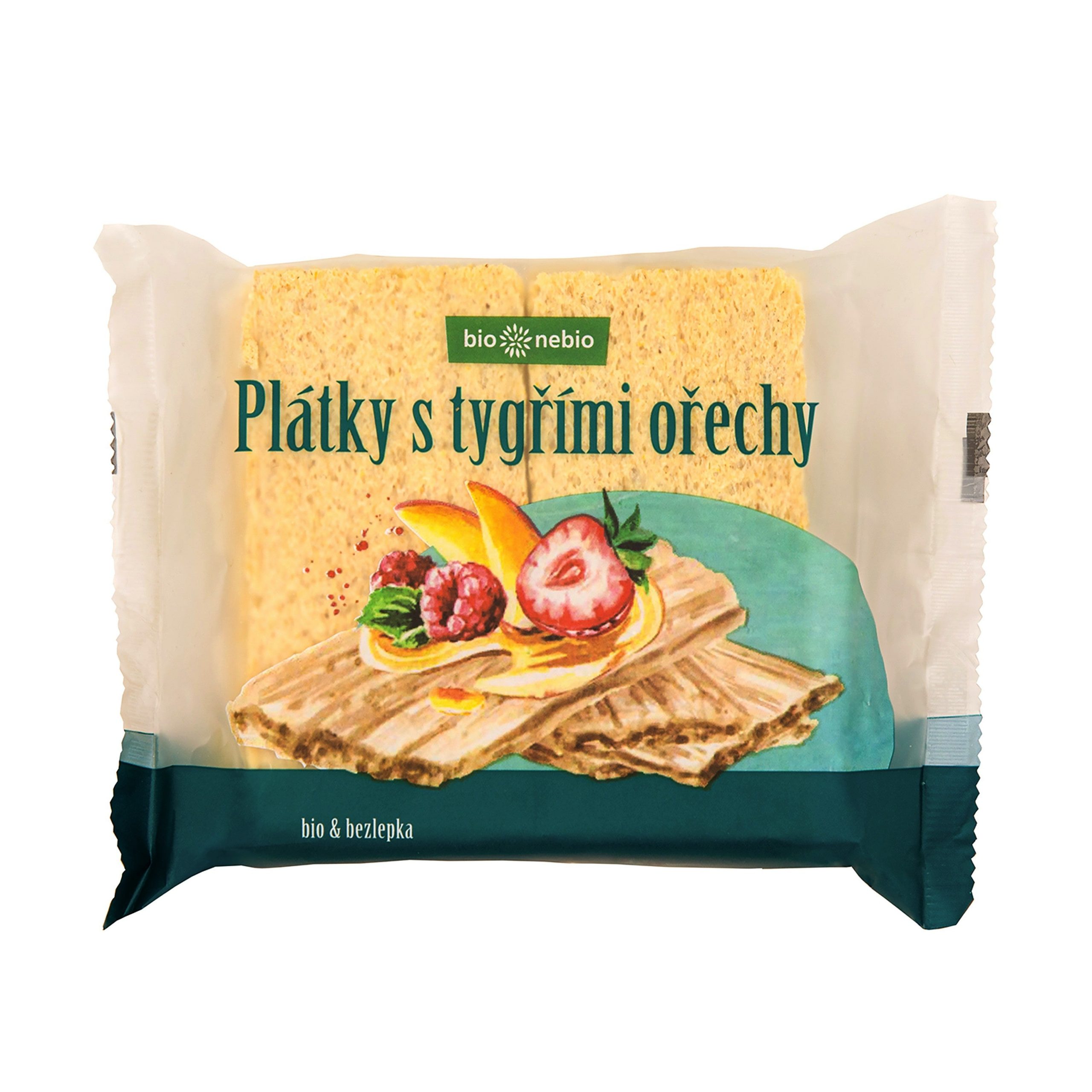 Plátky křupavé s tygřími ořechy 100 g BIO   BIO NEBIO