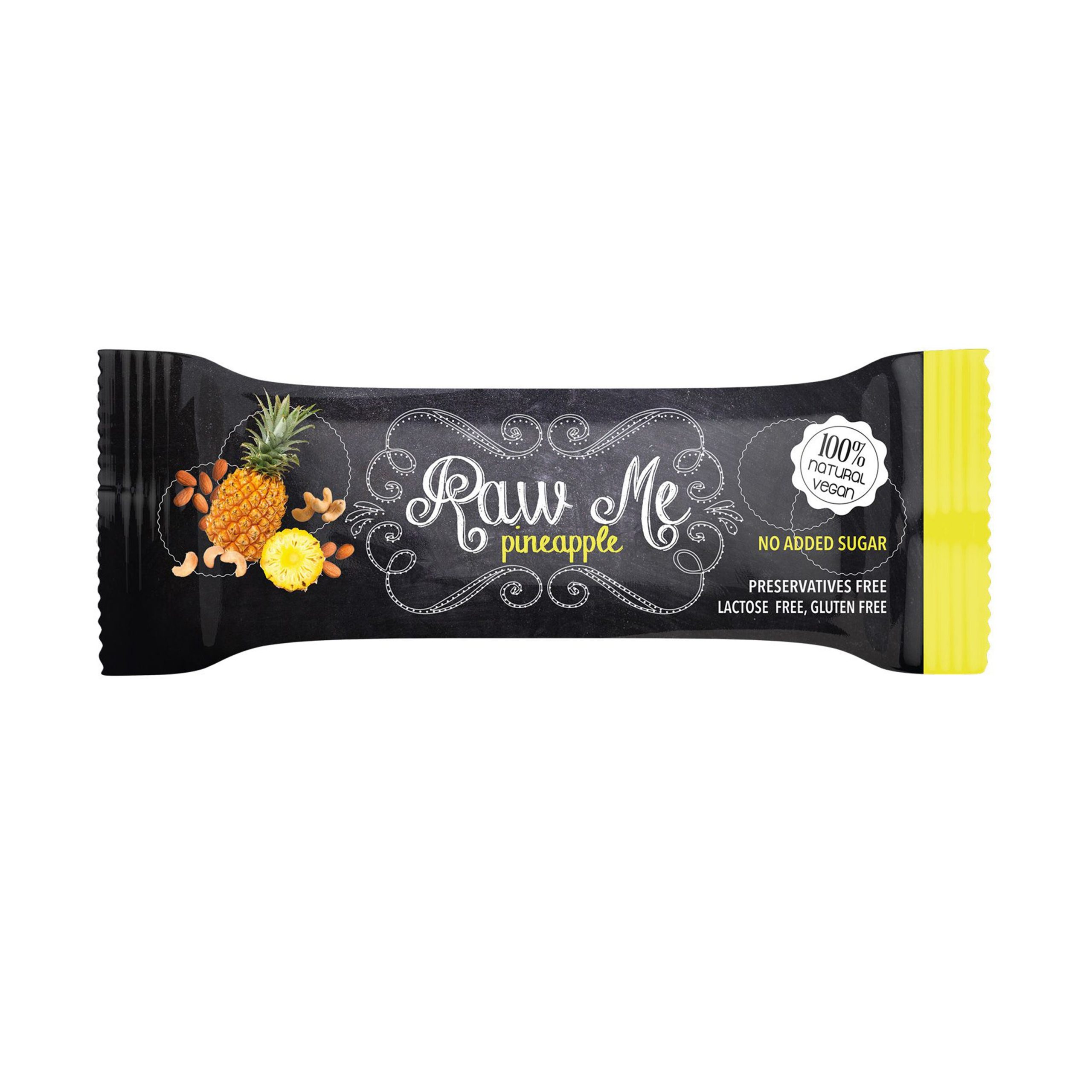 Raw Me Tyčinka ovocná s příchutí ananasu (45 g) Raw Me Tyčinka ovocná s příchutí ananasu (45 g)