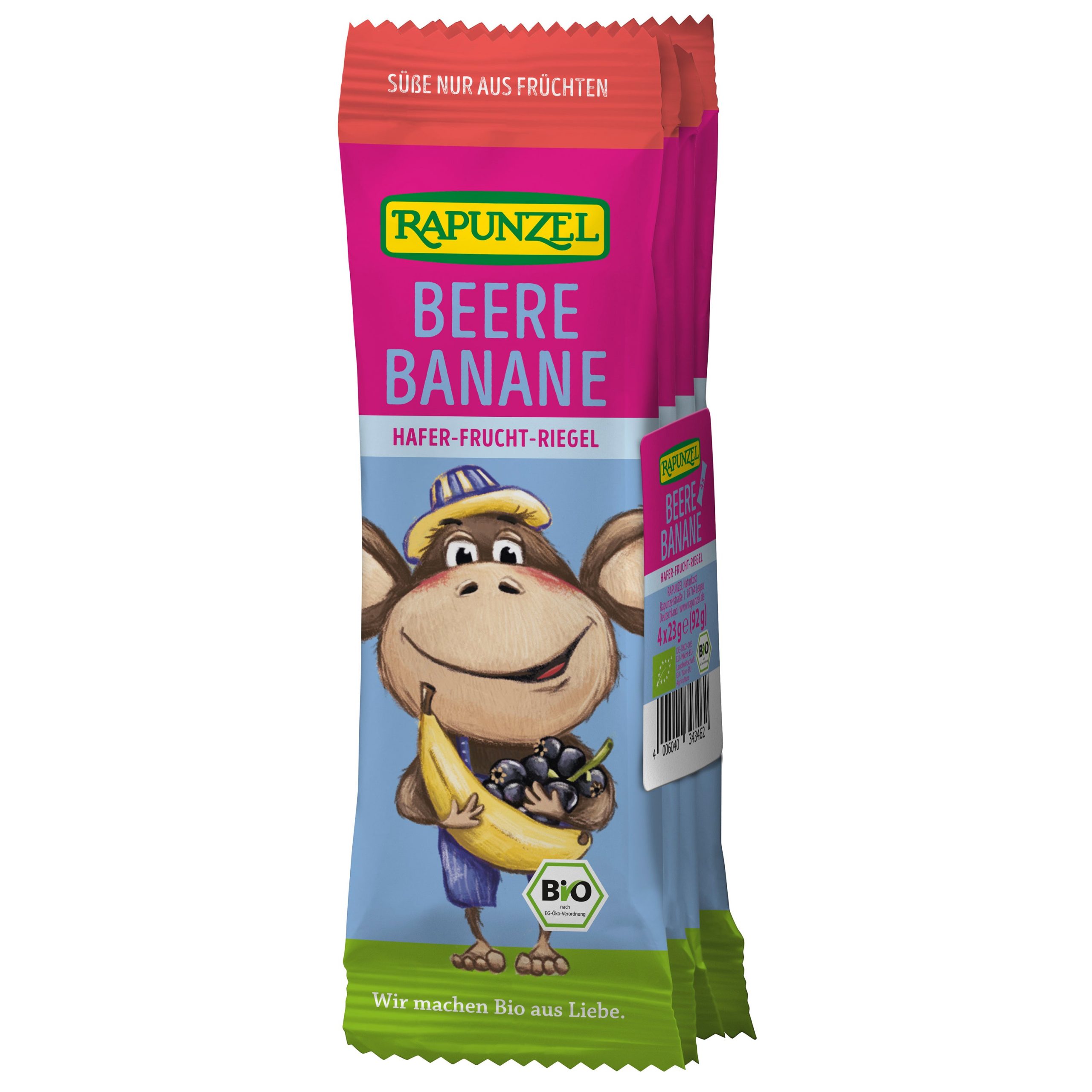 Tyčinka dětská ovesná černý rybíz-banán 4 x 23 g BIO   RAPUNZEL Tyčinka dětská ovesná černý rybíz-banán 4 x 23 g BIO   RAPUNZEL