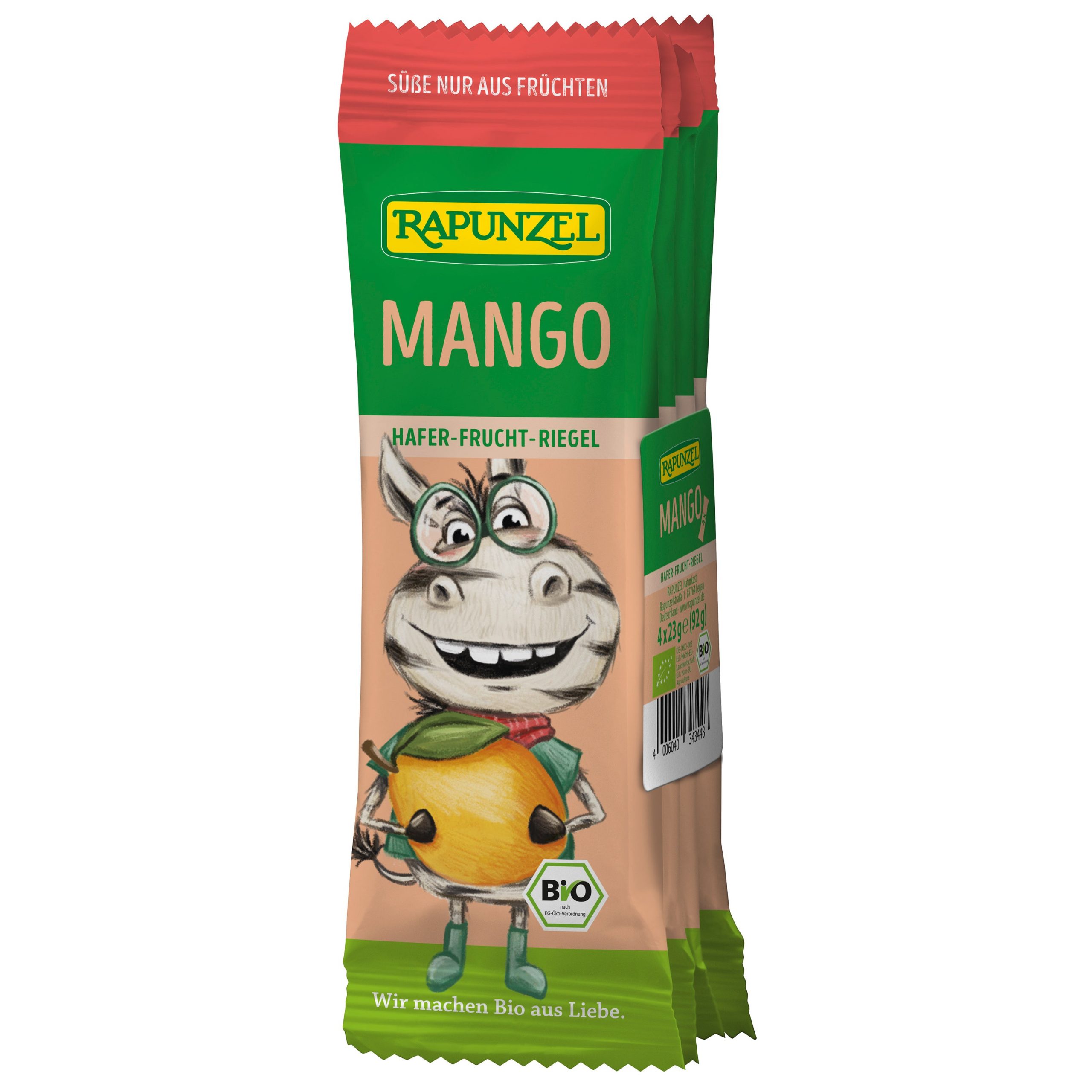 Tyčinka dětská ovesná mango 4 x 23 g BIO   RAPUNZEL Tyčinka dětská ovesná mango 4 x 23 g BIO   RAPUNZEL