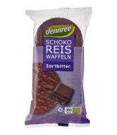 Chlebíčky pufované rýžové s hořkou čokoládou 100 g BIO   DENNREE