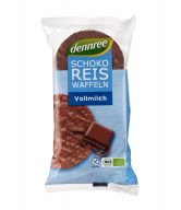 Chlebíčky pufované rýžové s mléčnou čokoládou 100 g BIO   DENNREE