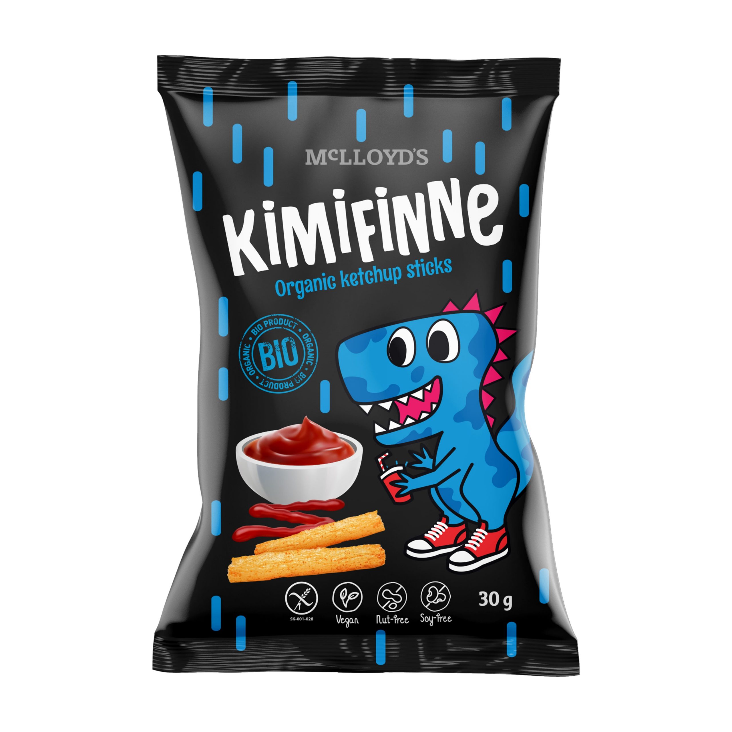 McLLOYD´S Křupky Kimifinne tyčinky s kečupem BIO (30 g) McLLOYD´S Křupky Kimifinne tyčinky s kečupem BIO (30 g)