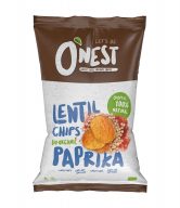 Chipsy čočkové paprika 40 g BIO   O´NEST