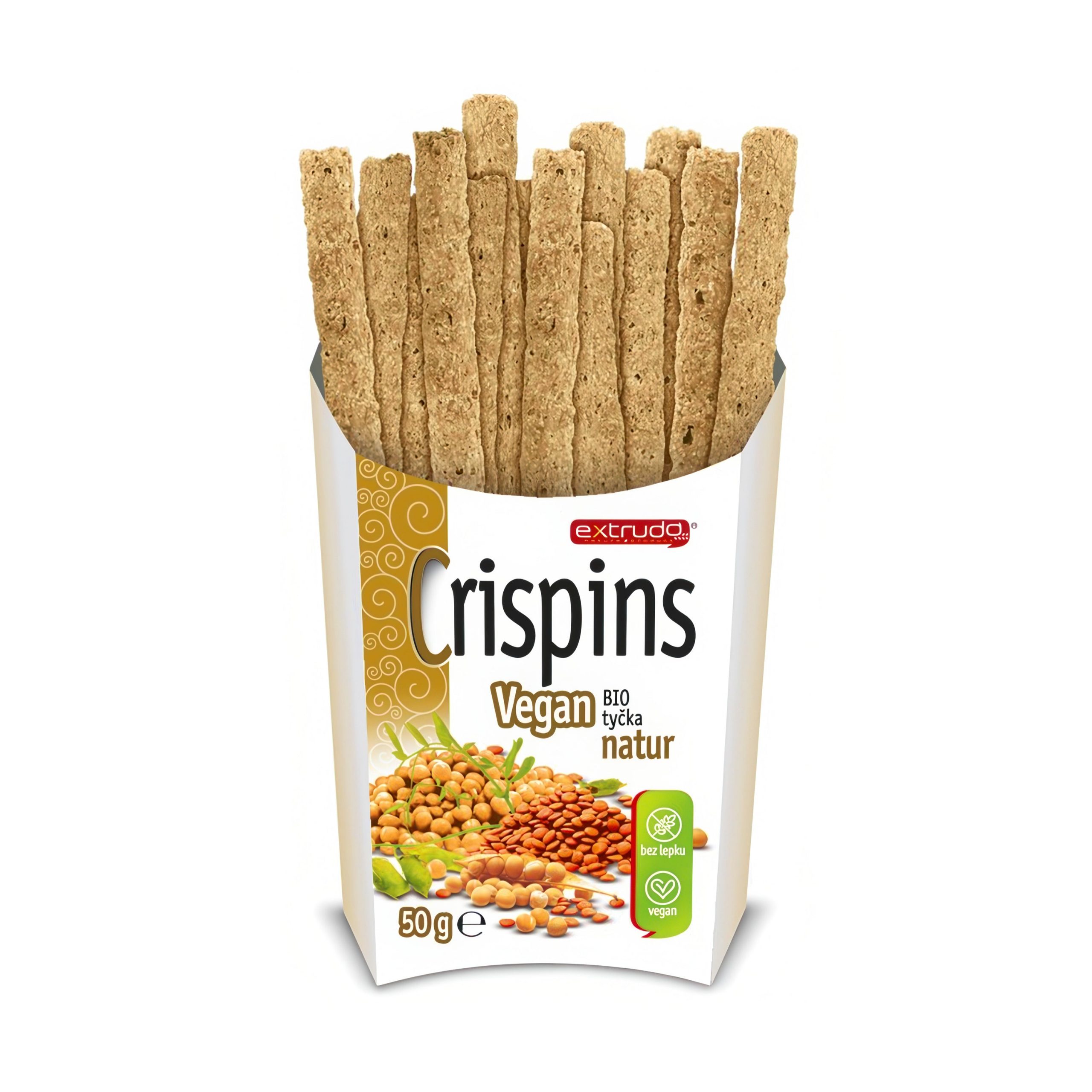 Tyčinka Crispins Vegan natur 60 g BIO EXTRUDO Tyčinka Crispins Vegan natur 60 g BIO EXTRUDO