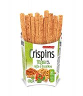Tyčinka Crispins Vegan rajče s bazalkou 60 g BIO EXTRUDO