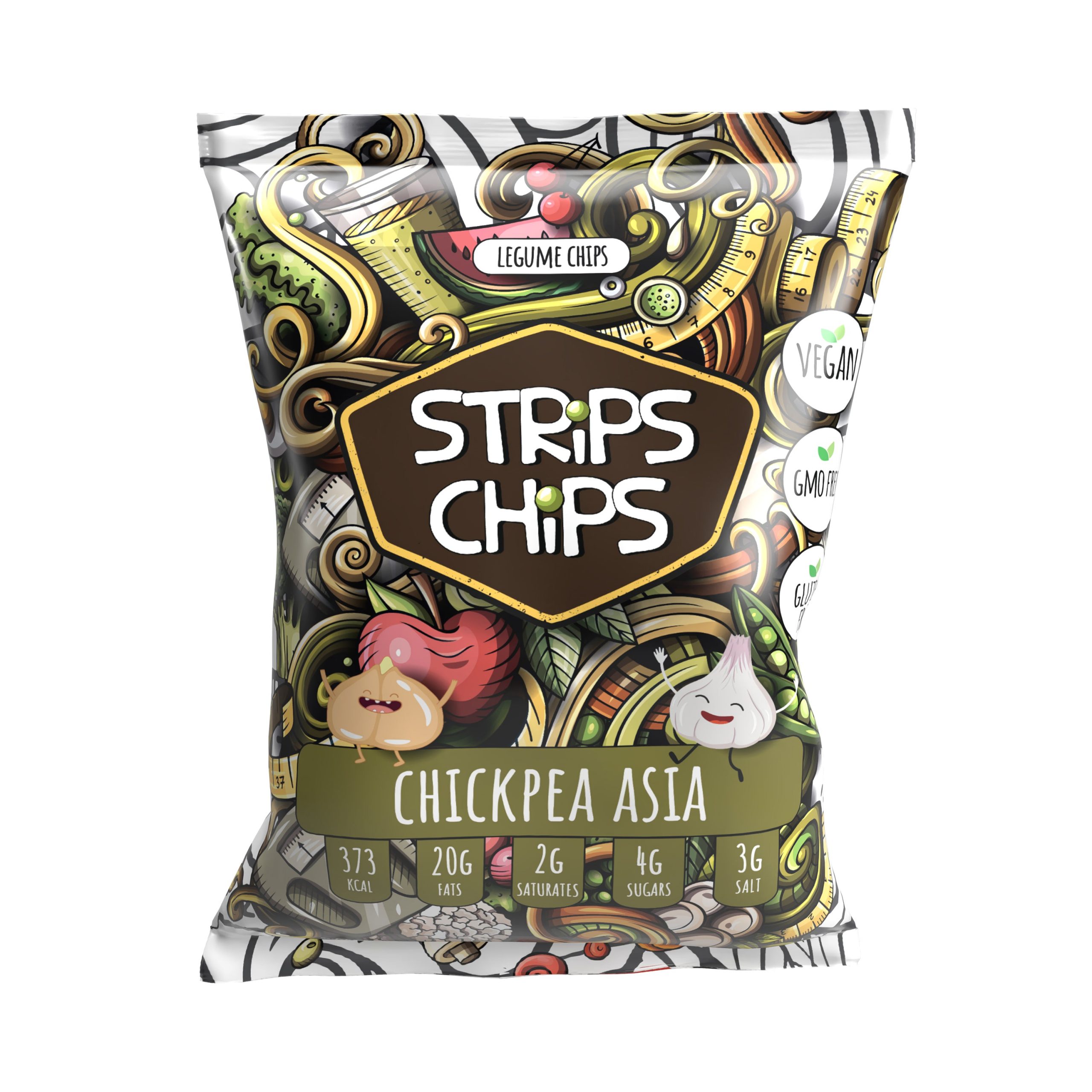 Krekry luštěninové Asia 90 g STRIPS CHIPS Krekry luštěninové Asia 90 g STRIPS CHIPS