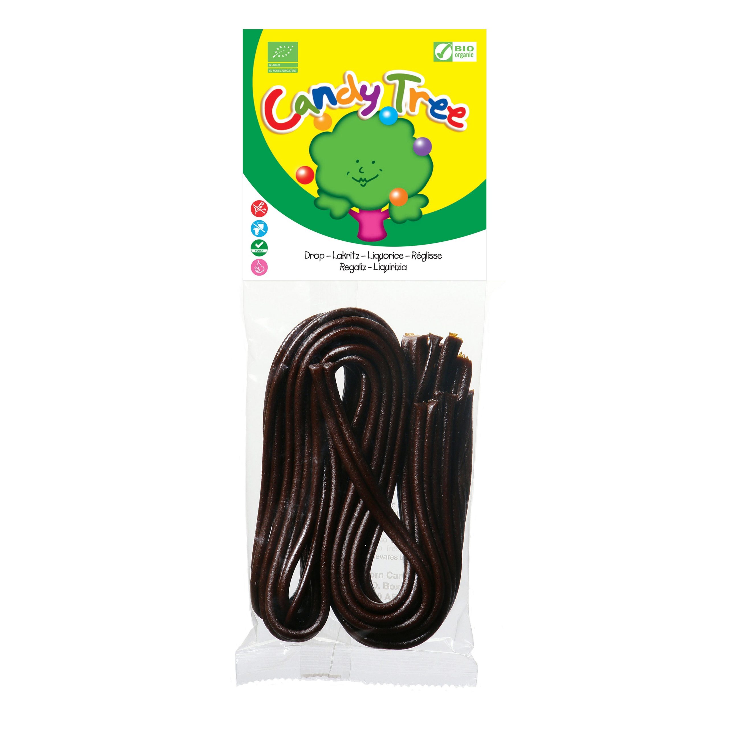 Provázky s příchutí lékořice 75 g BIO   CANDY TREE Provázky s příchutí lékořice 75 g BIO   CANDY TREE