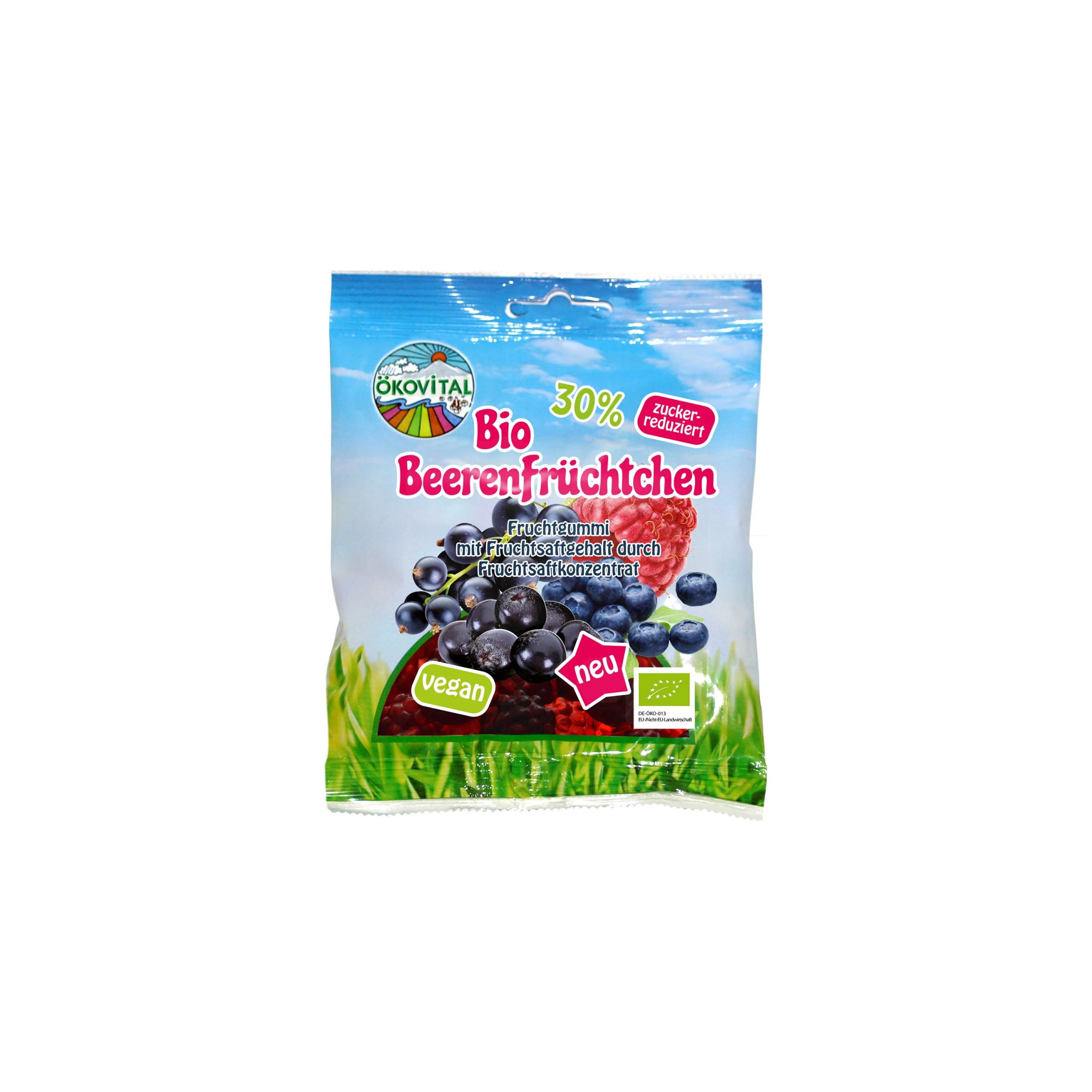 Želé lesní plody vegan méně sladké 80 g BIO   ÖKOVITAL Želé lesní plody vegan méně sladké 80 g BIO   ÖKOVITAL