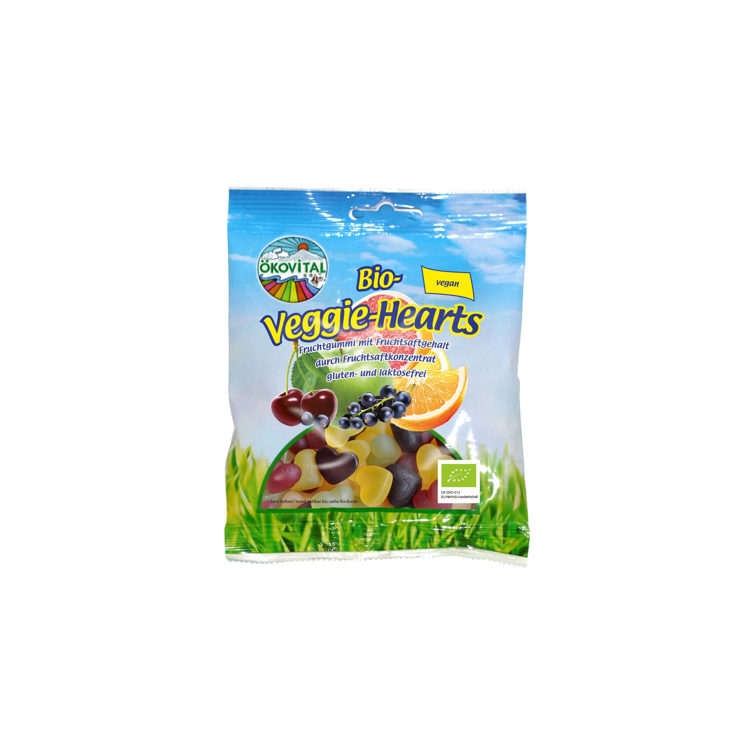 Želé srdíčka vegan 80 g BIO   ÖKOVITAL Želé srdíčka vegan 80 g BIO   ÖKOVITAL