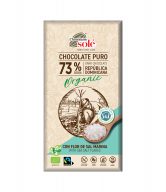 Čokoláda hořká s mořskou solí 100 g BIO   SOLÉ