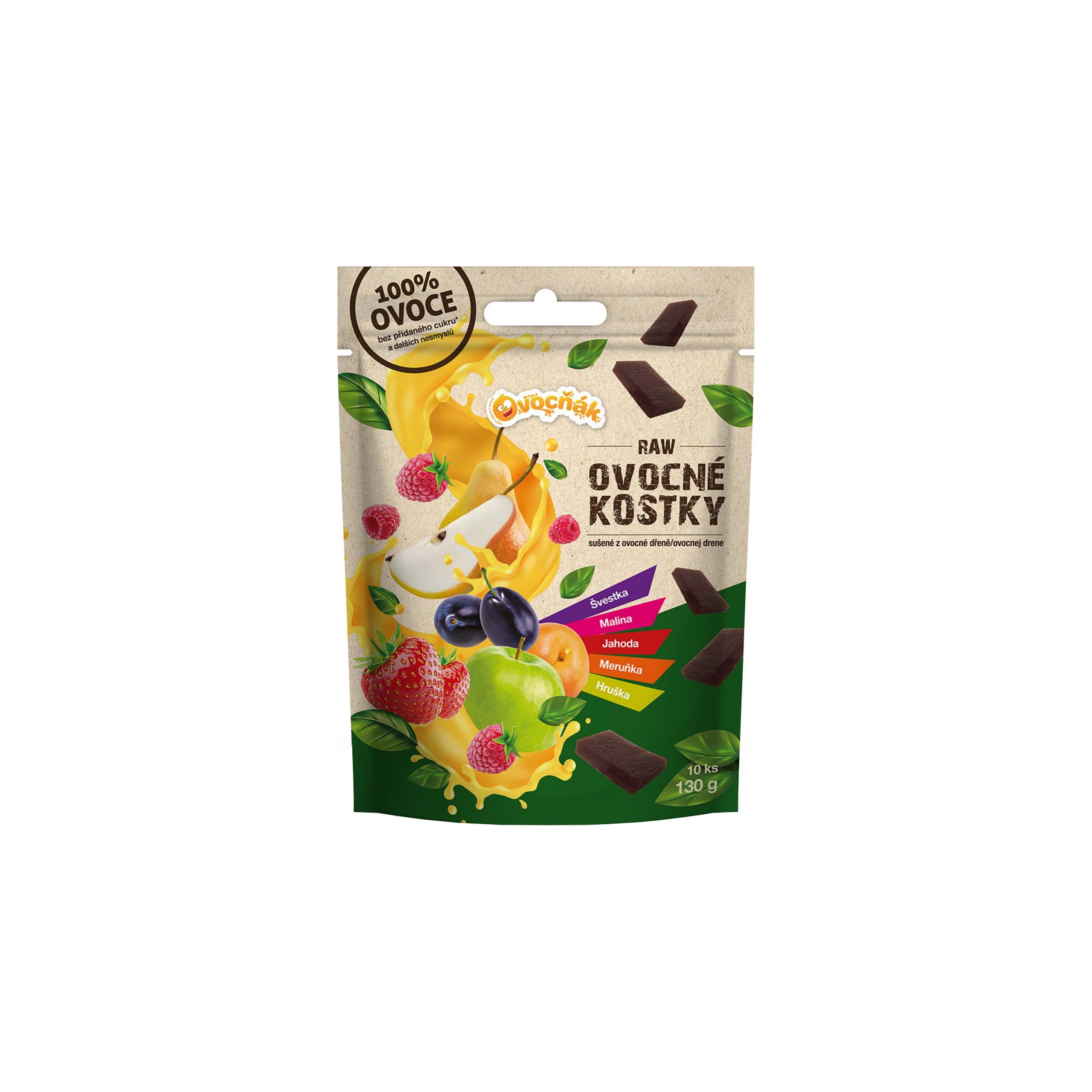 Kostky ovocné mix chutí 130 g   OVOCŇÁK Kostky ovocné mix chutí 130 g   OVOCŇÁK