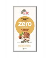 Čokoláda hořká s mandlemi a stévií bez cukru 100 g   SOLÉ