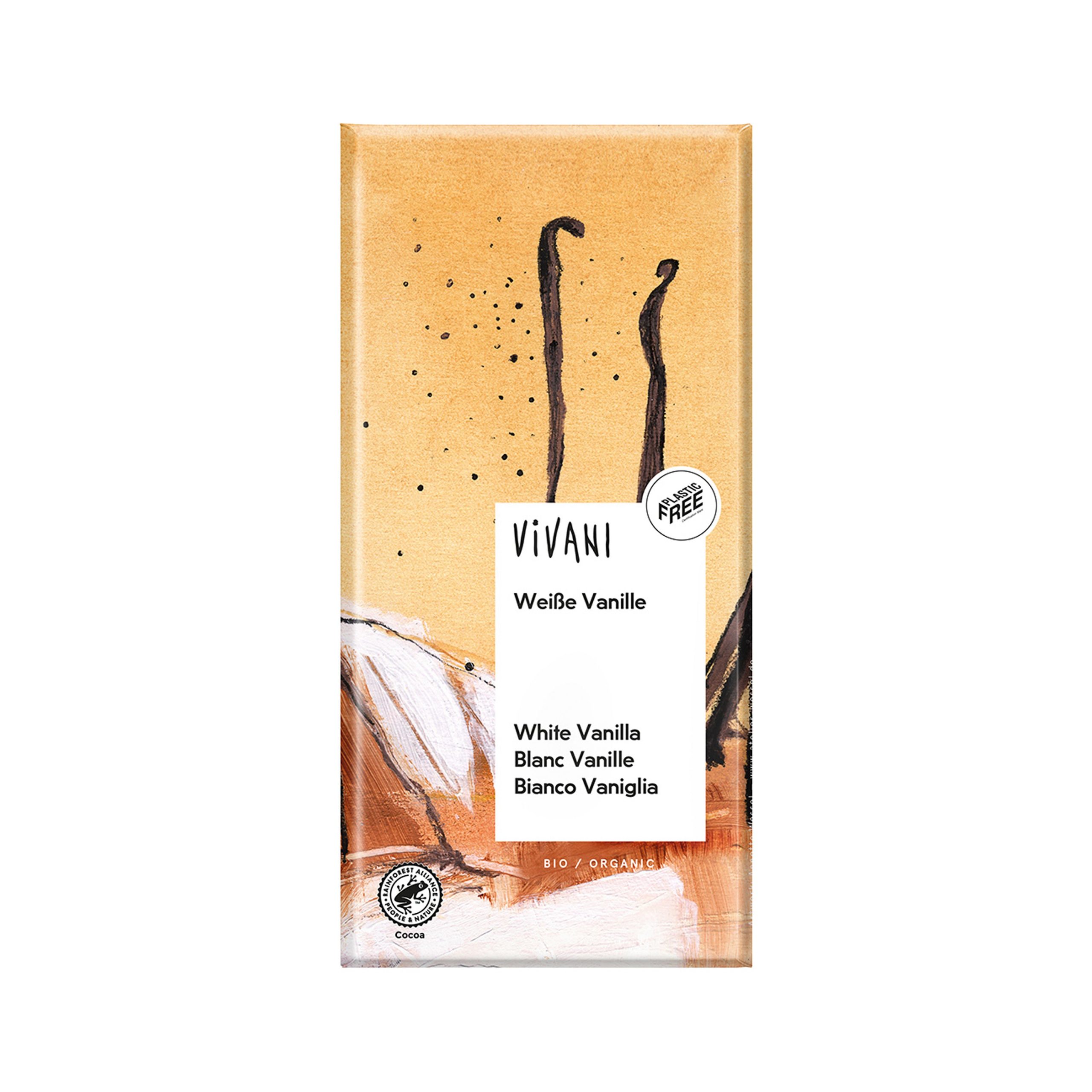 Čokoláda bílá s vanilkou 80 g BIO   VIVANI Čokoláda bílá s vanilkou 80 g BIO   VIVANI