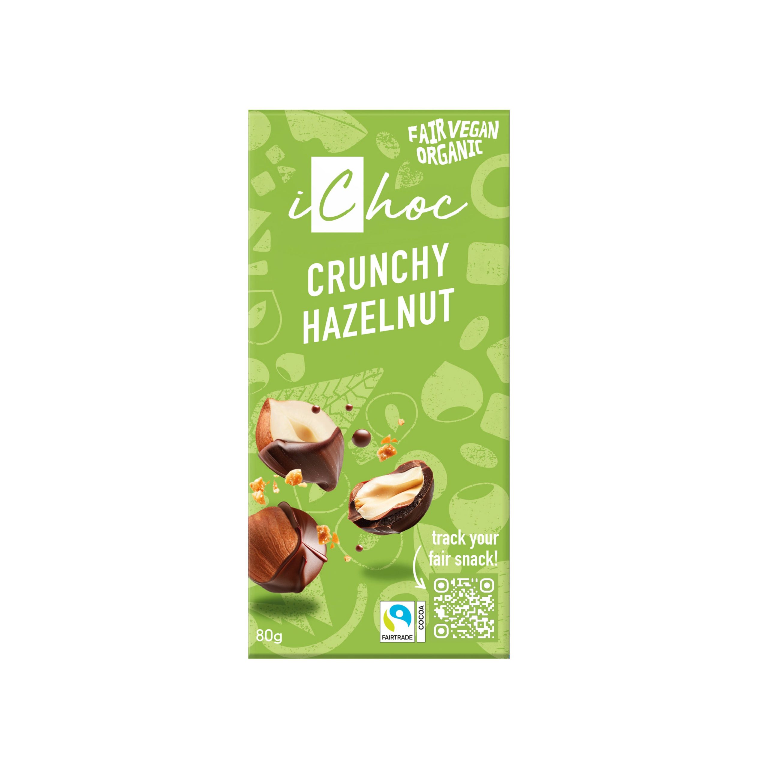 Čokoláda křupavý oříšek iChoc vegan 80 g BIO   VIVANI Čokoláda křupavý oříšek iChoc vegan 80 g BIO   VIVANI