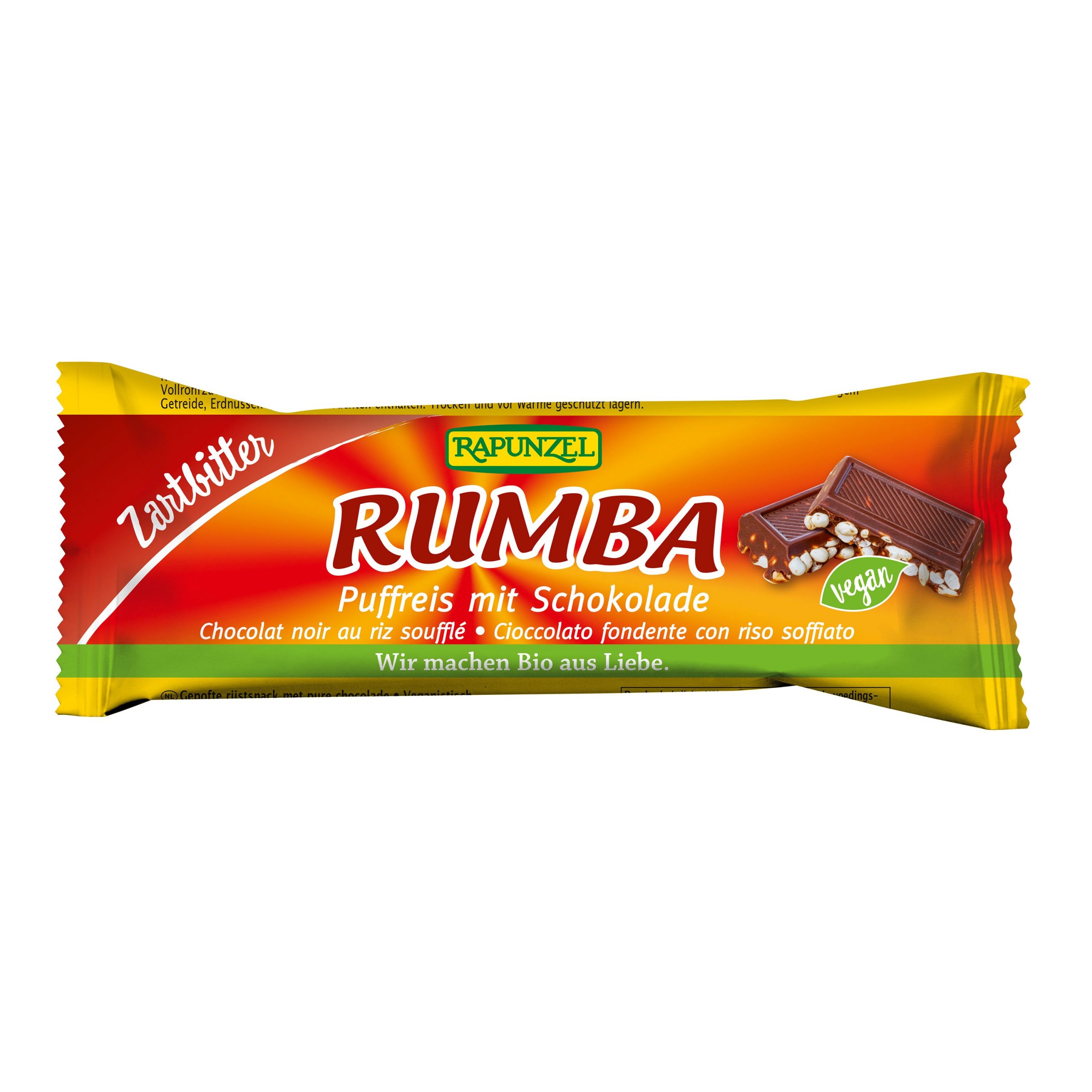 Rýže pufovaná v hořké čokoládě 50 g BIO   RAPUNZEL Rýže pufovaná v hořké čokoládě 50 g BIO   RAPUNZEL