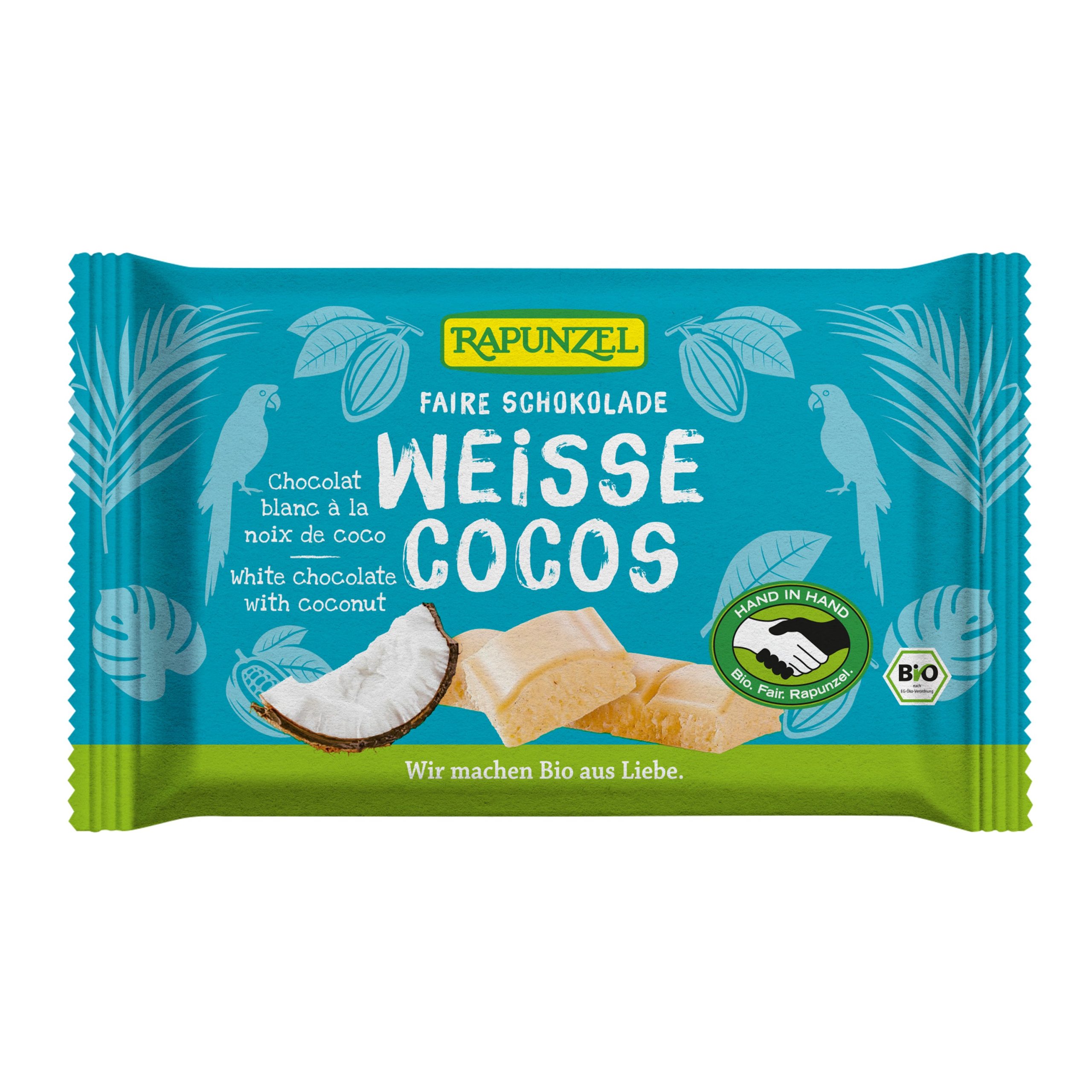 Čokoláda bílá s kokosem 100 g BIO   RAPUNZEL Čokoláda bílá s kokosem 100 g BIO   RAPUNZEL