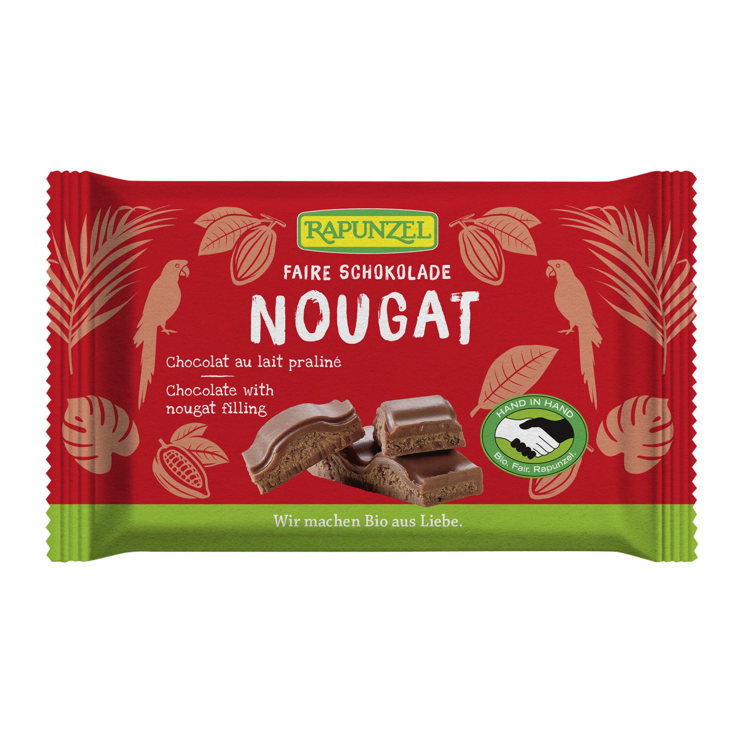 Čokoláda mléčná s nugátem 100 g BIO   RAPUNZEL Čokoláda mléčná s nugátem 100 g BIO   RAPUNZEL