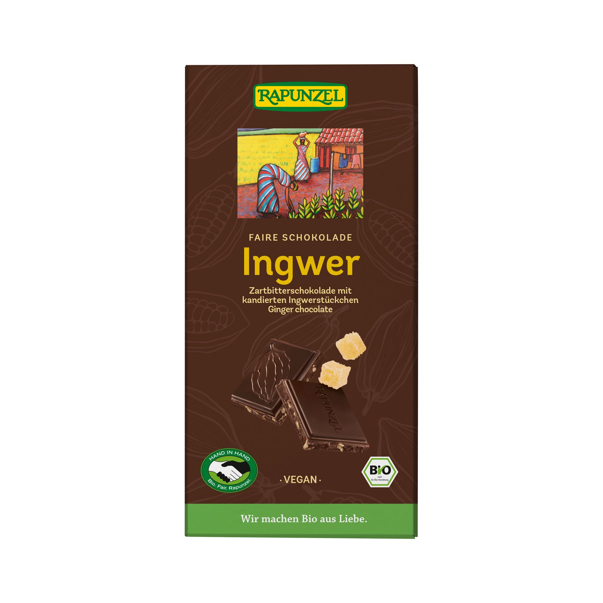 Čokoláda hořká se zázvorem 80 g BIO RAPUNZEL Čokoláda hořká se zázvorem 80 g BIO RAPUNZEL