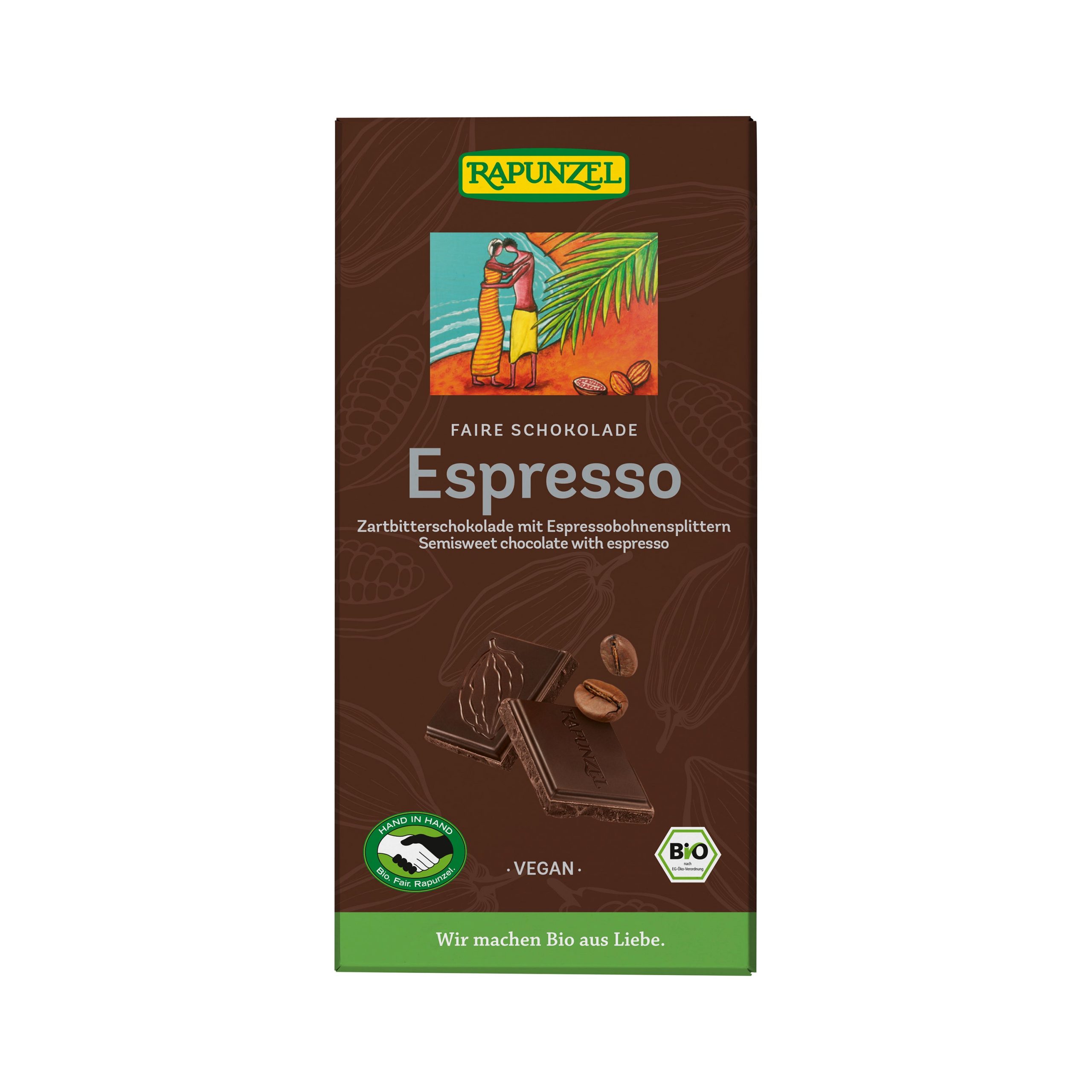 Čokoláda hořká espresso 80 g BIO   RAPUNZEL Čokoláda hořká espresso 80 g BIO   RAPUNZEL