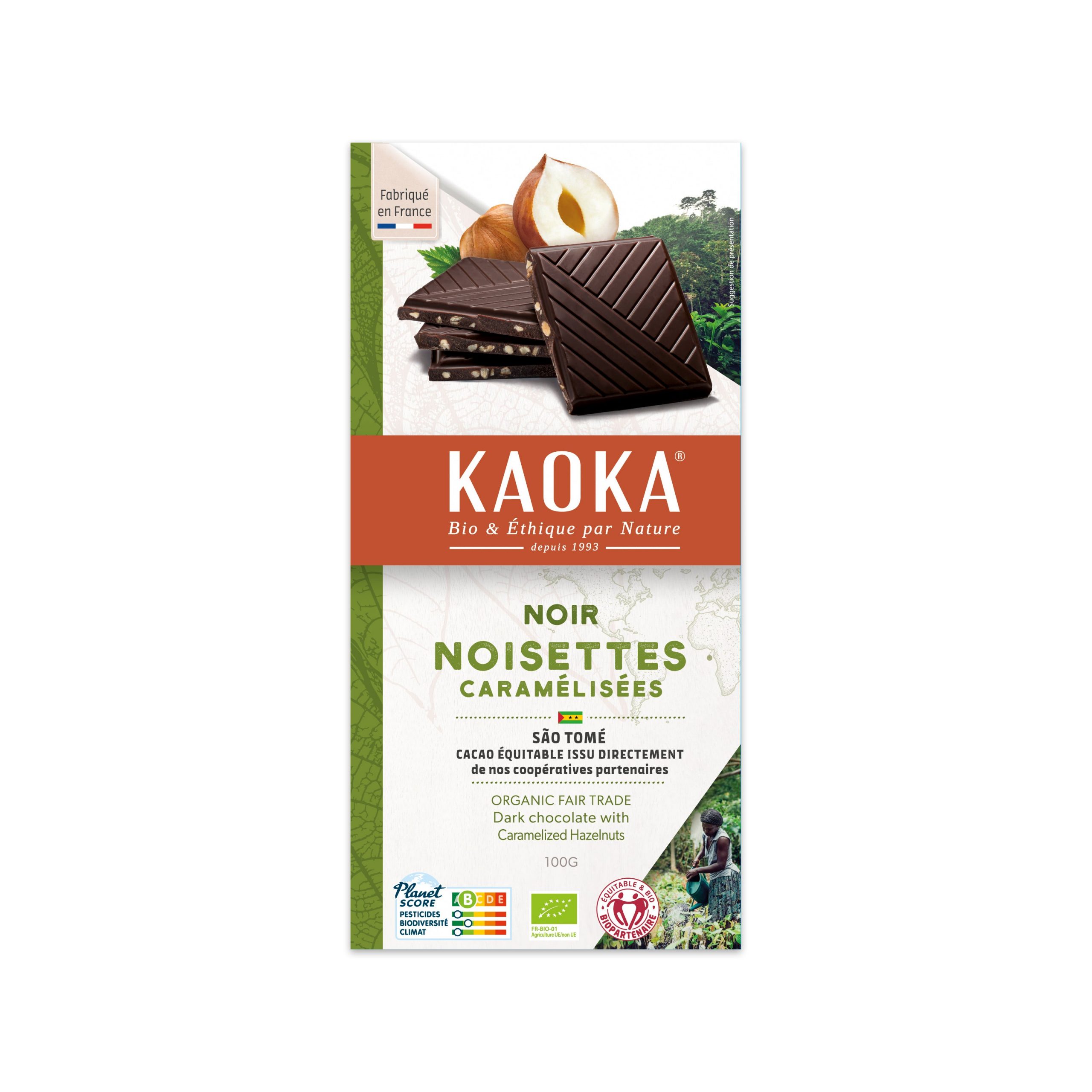 Čokoláda hořká s oříšky 100 g BIO KAOKA Čokoláda hořká s oříšky 100 g BIO KAOKA